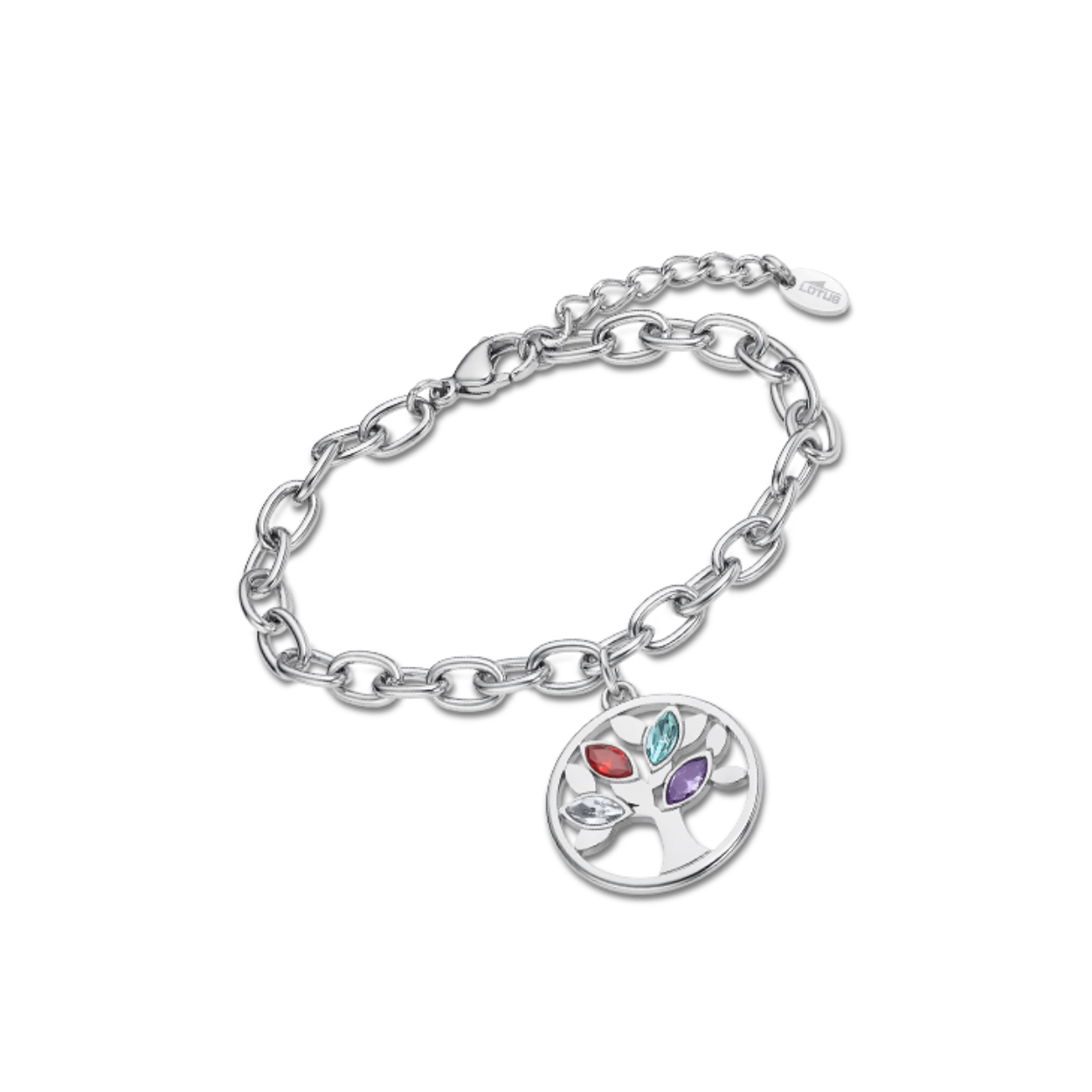 Het LOTUS STYLE damesarmband met modelnummer LS2192/2/1 is een stijlvolle accessoire van roestvrij staal. Met een gewicht van 11,7 gram is het een stevige maar elegante keuze. Het levensboomsymbool voegt een spiritueel tintje toe. Draag dit juweel op zichzelf voor een subtiele look of combineer met andere armbanden voor een trendy stapel.