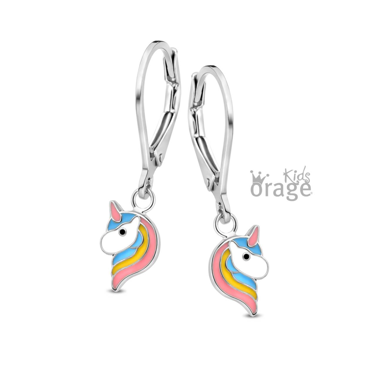 Zilveren oorhangers 'unicorn' multi-color
Ook verkrijgbaar als oorstekers, zie foto's