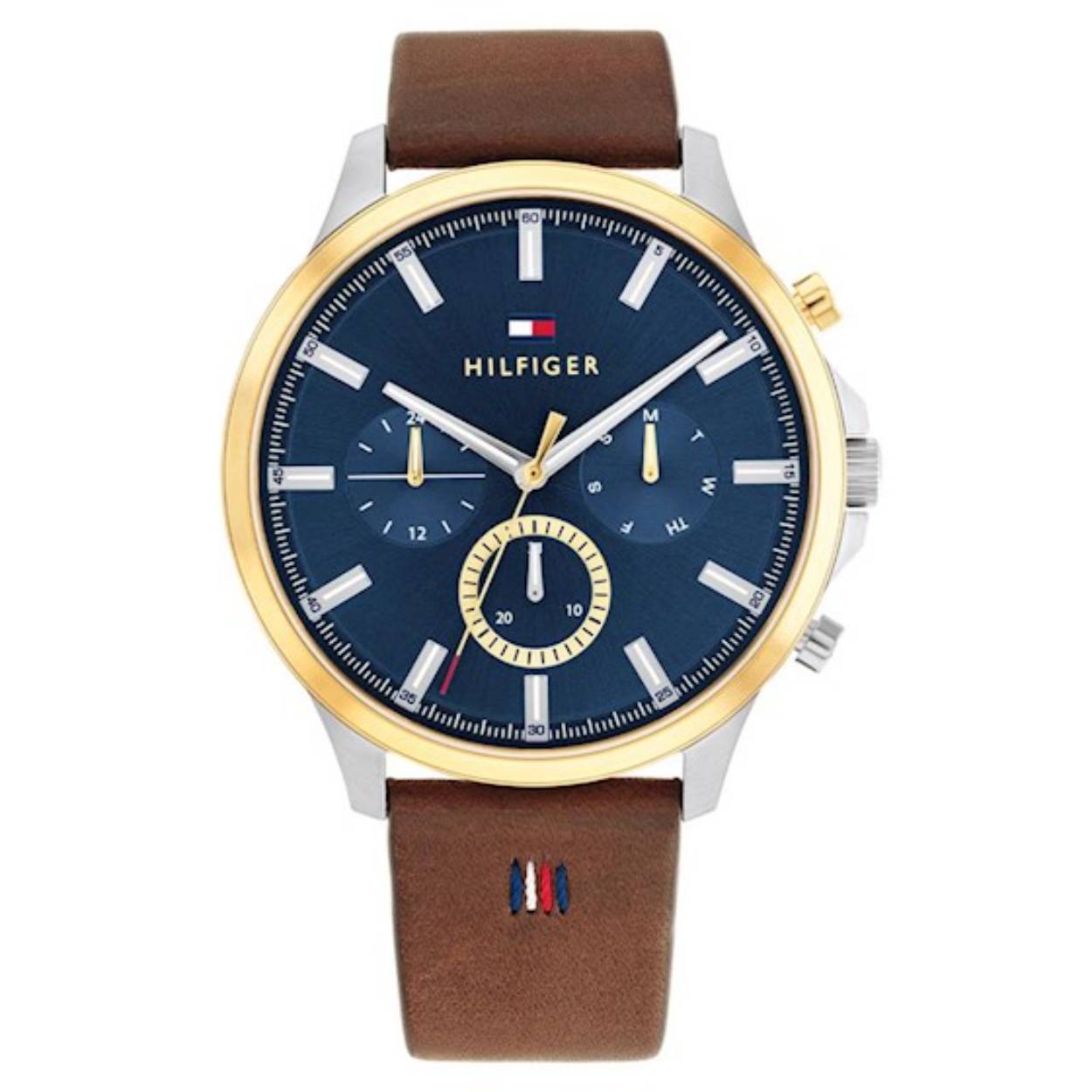 Tommy Hilfiger horloge heren bruin leren band