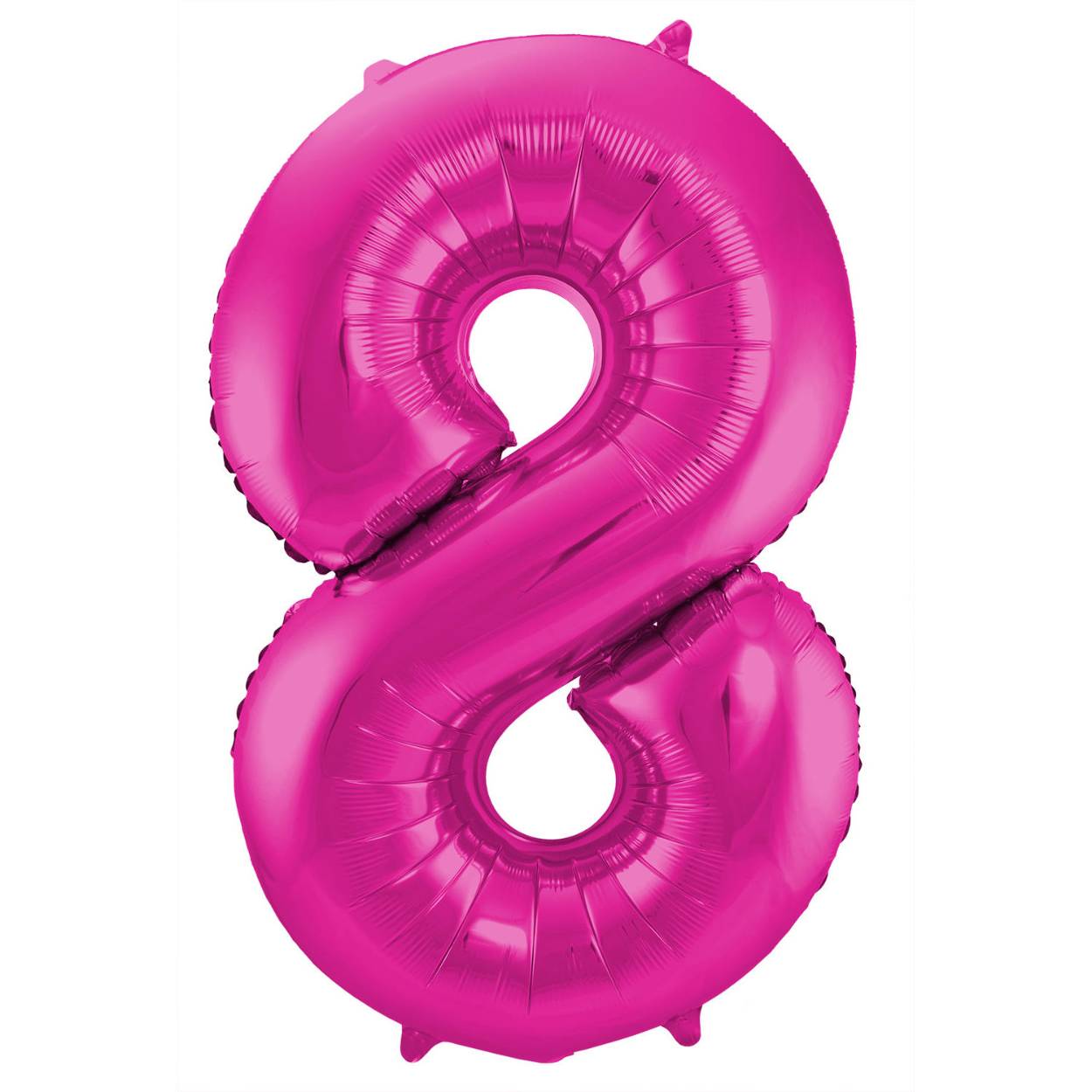 Magenta Cijferballon Cijfer 8 - 86 cm. Inhoud: 1 folieballon. Kleur: Magenta. Bijvoorbeeld te gebruiken tijdens de volgende feestgelegenheid/feestgelegenheden: Verjaardag, Jubileum en Kinderfeestje. Deze folieballon is 34 inch/86 cm. Het artikel is gemaakt van folie.