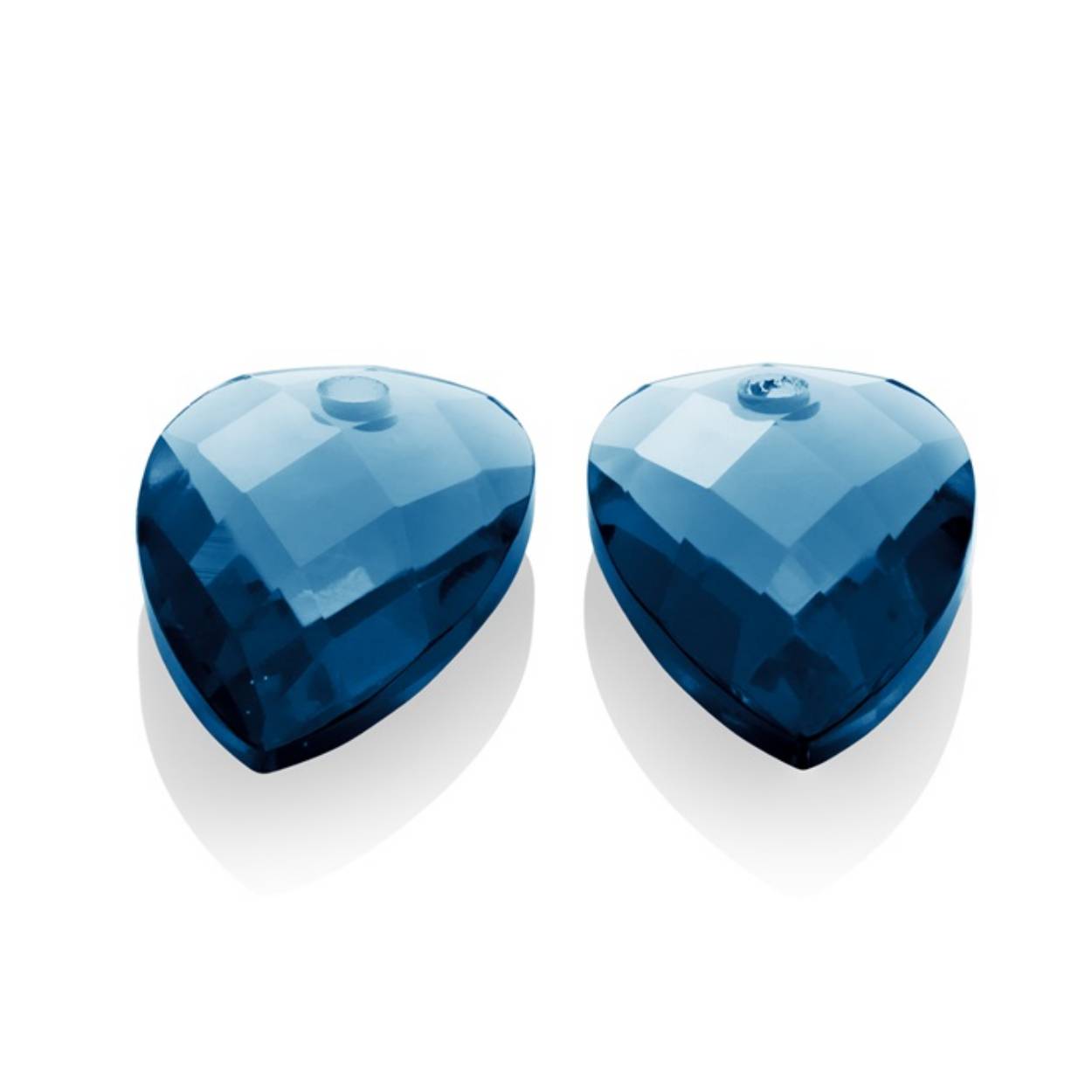 earstones- Blossom-facet Topaz Quartz