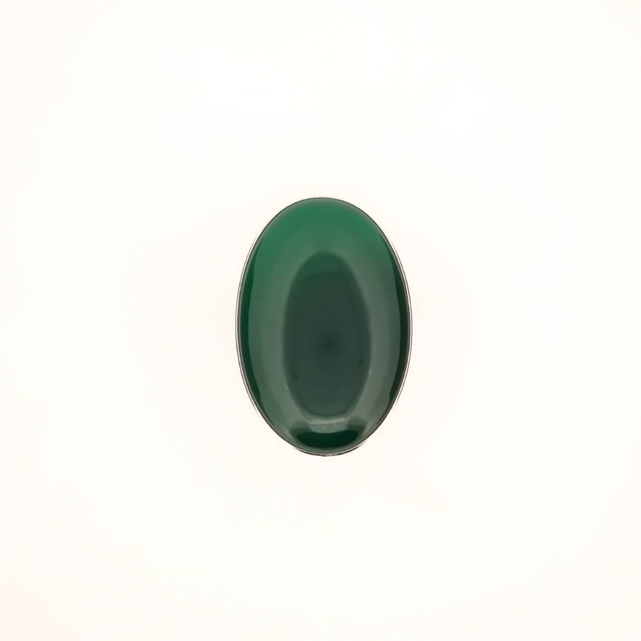 Ring groen agaat