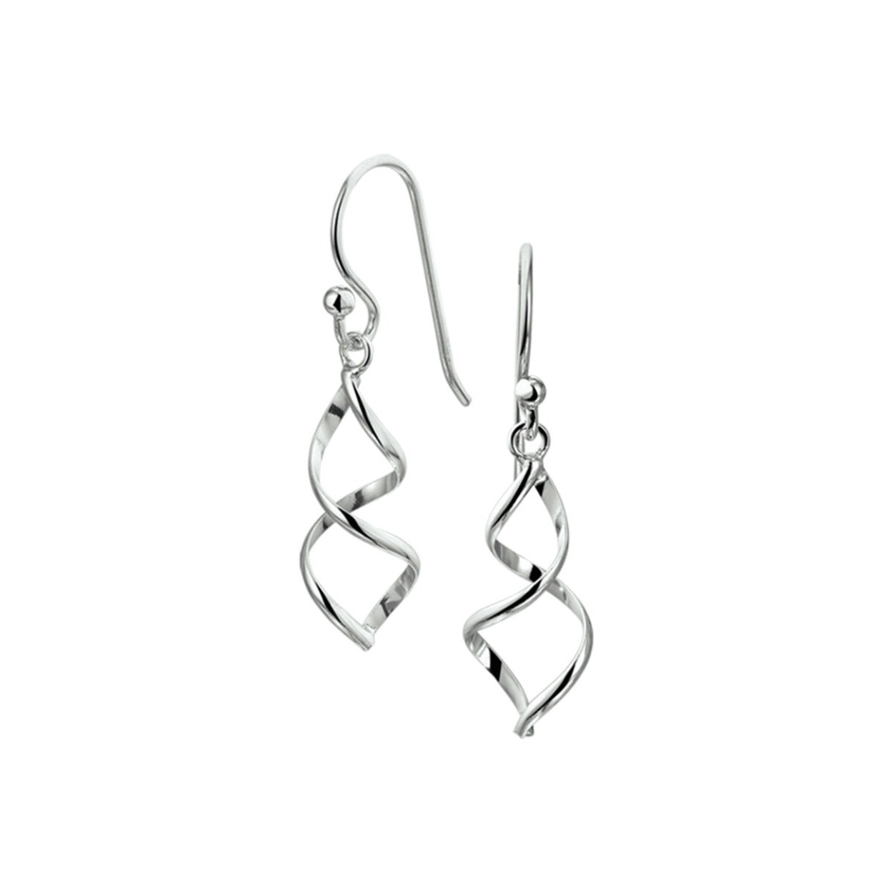 Gerhodineerd zilveren oorhangers.