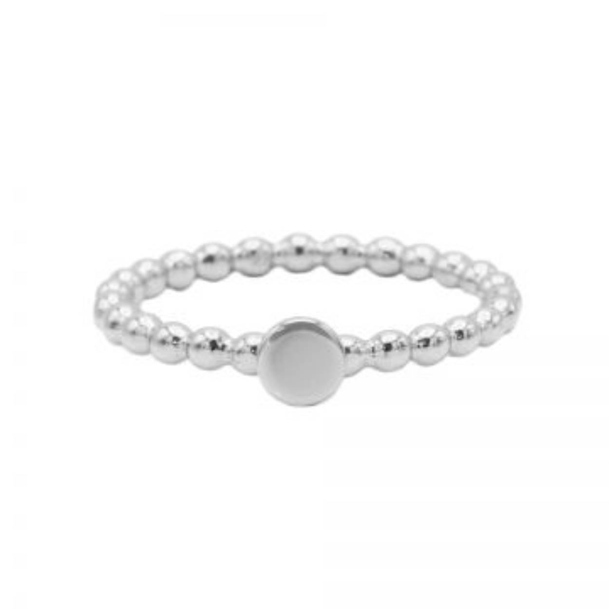 Ring Dots Disc Silver