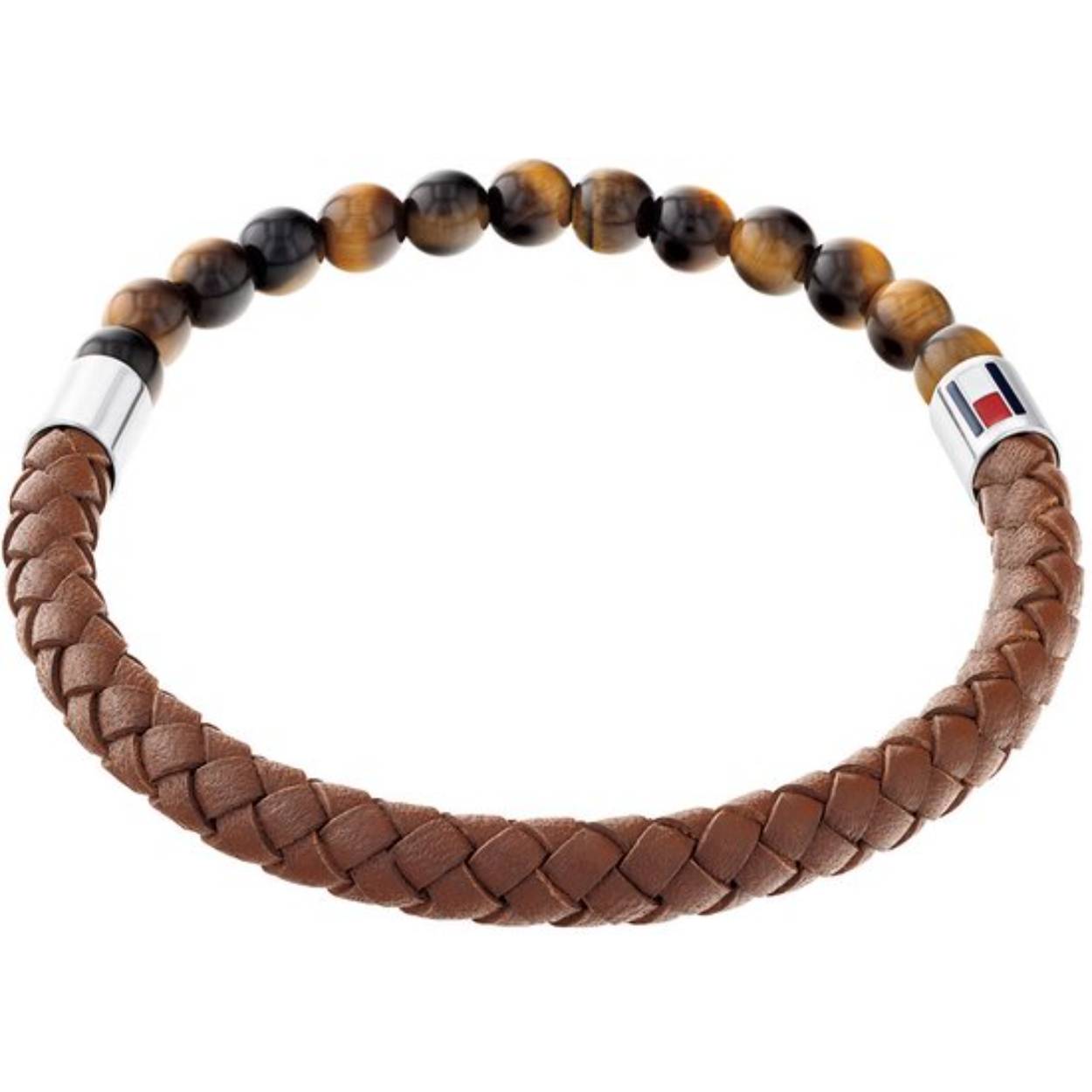  Armband gemaakt van leer, in de kleur bruin
- De lengte van deze armband is 18.5 cm