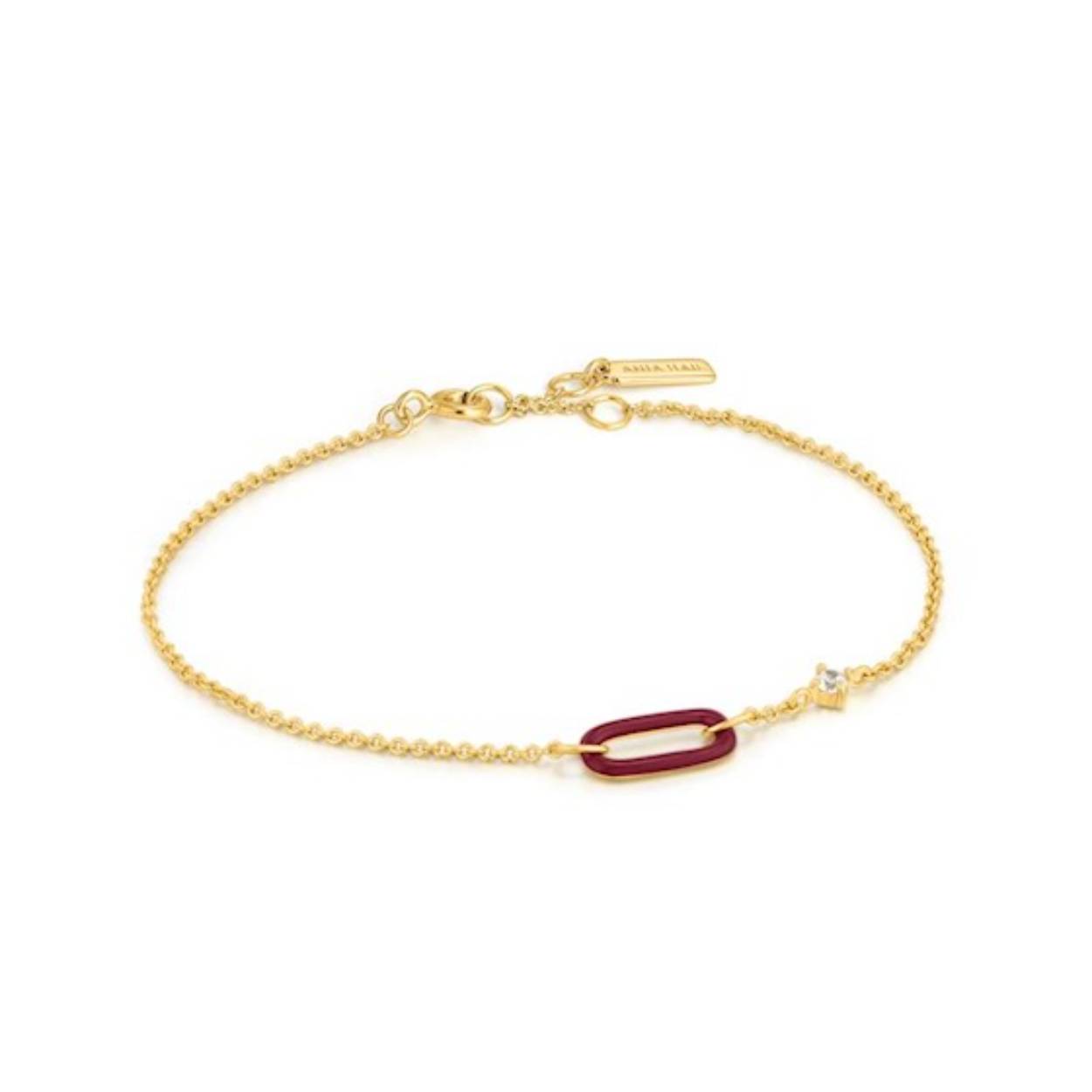 Deze armband is van het merk Ania Haie. Het is een damessieraad gemaakt van zilver. De armband is goud van kleur.
De verdere specificaties van de armband zijn als volgt:
Steensoort: Zirkoon