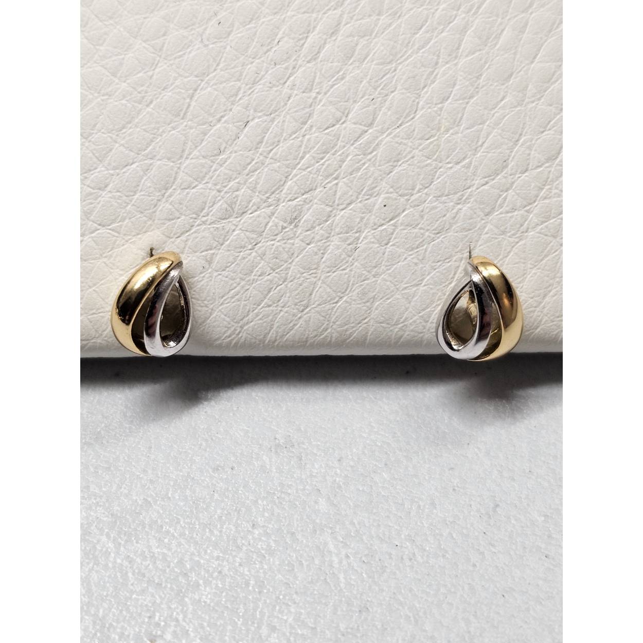 18 kt gouden oorstekers
Bicolor (goud/zilverkleurig)
