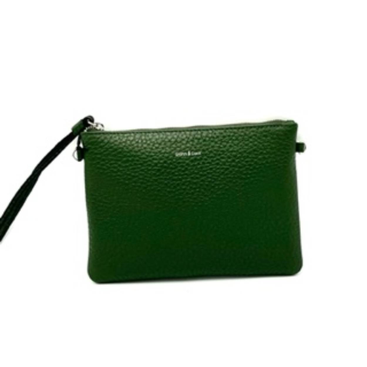 Een handige modische schoudertas. De schouderriem is afneembaar.
Tevens goed te gebruiken als clutch voor een feestje.
De binnenzijde is voorzien van een ritsvak en twee hoofdvakken.

Afmetingen:
Hoogte 16cm x breed 22cm x diep 3cm
