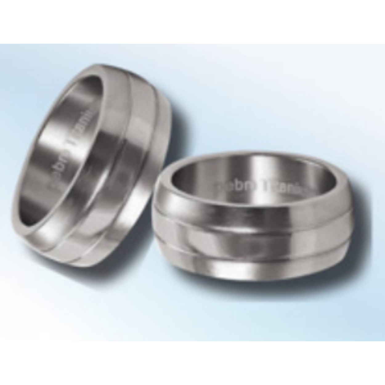 Titanium ring mat/poli met zirkonia