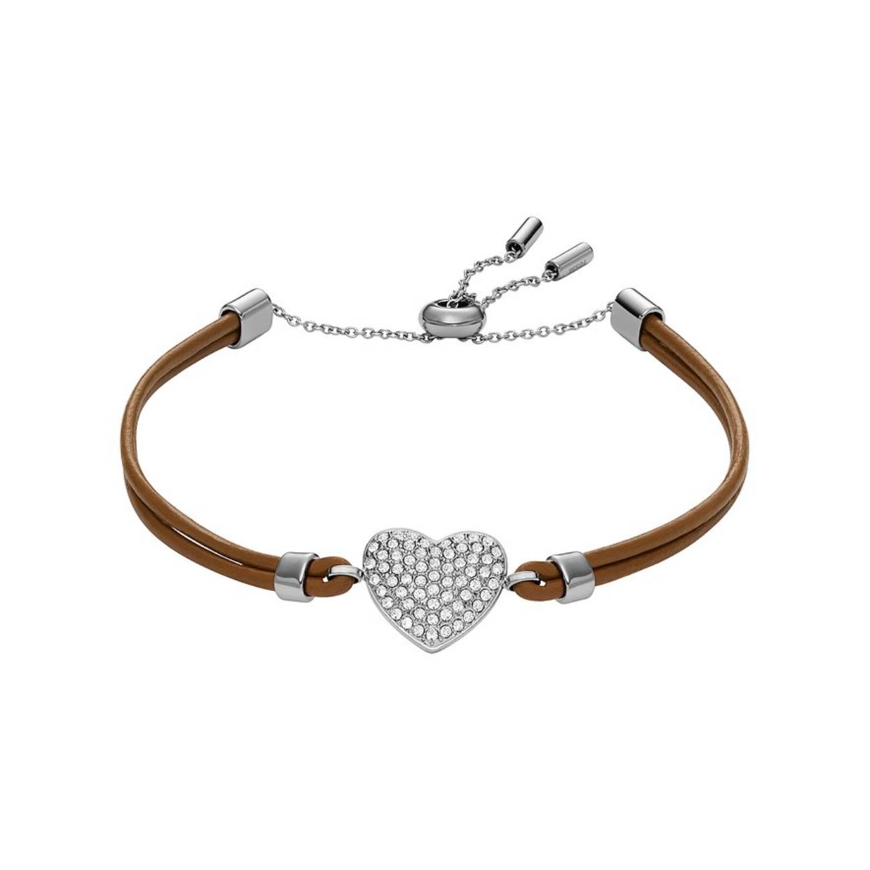 Deze luxe dames armband in een trendy bruin is vervaardigd van hoogwaardig leer met roestrvrijstalen accenten. Ideaal om mee te combineren door de sprankelende mat afwerking. Een fashionable accessoire voor elke gelegenheid.