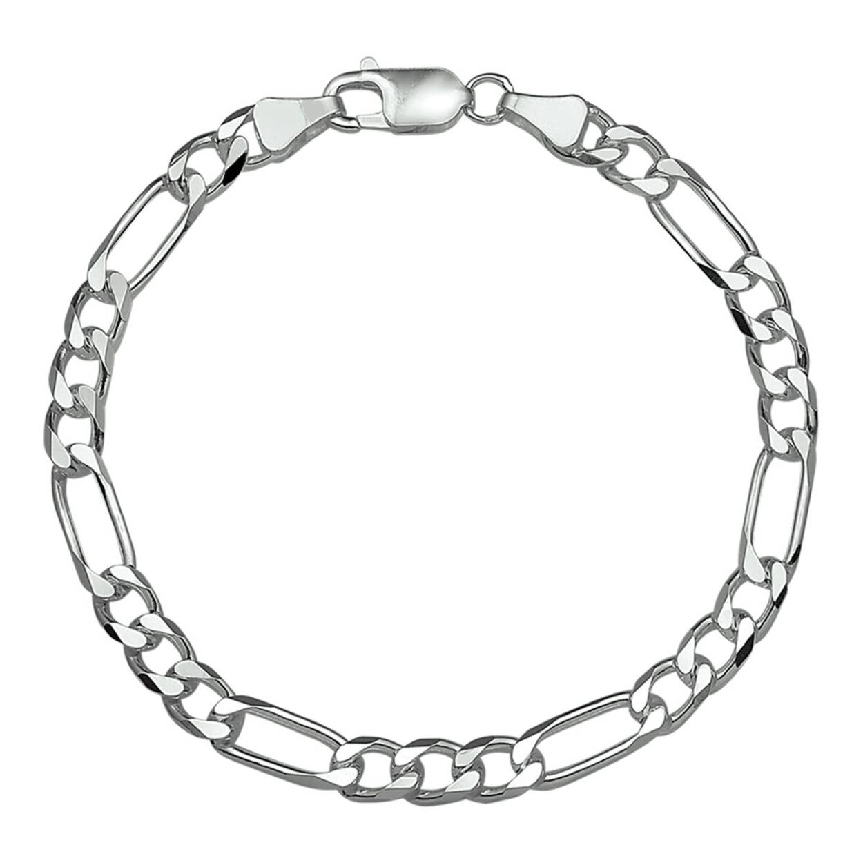 zilveren armband, figaro 5mm 18cm