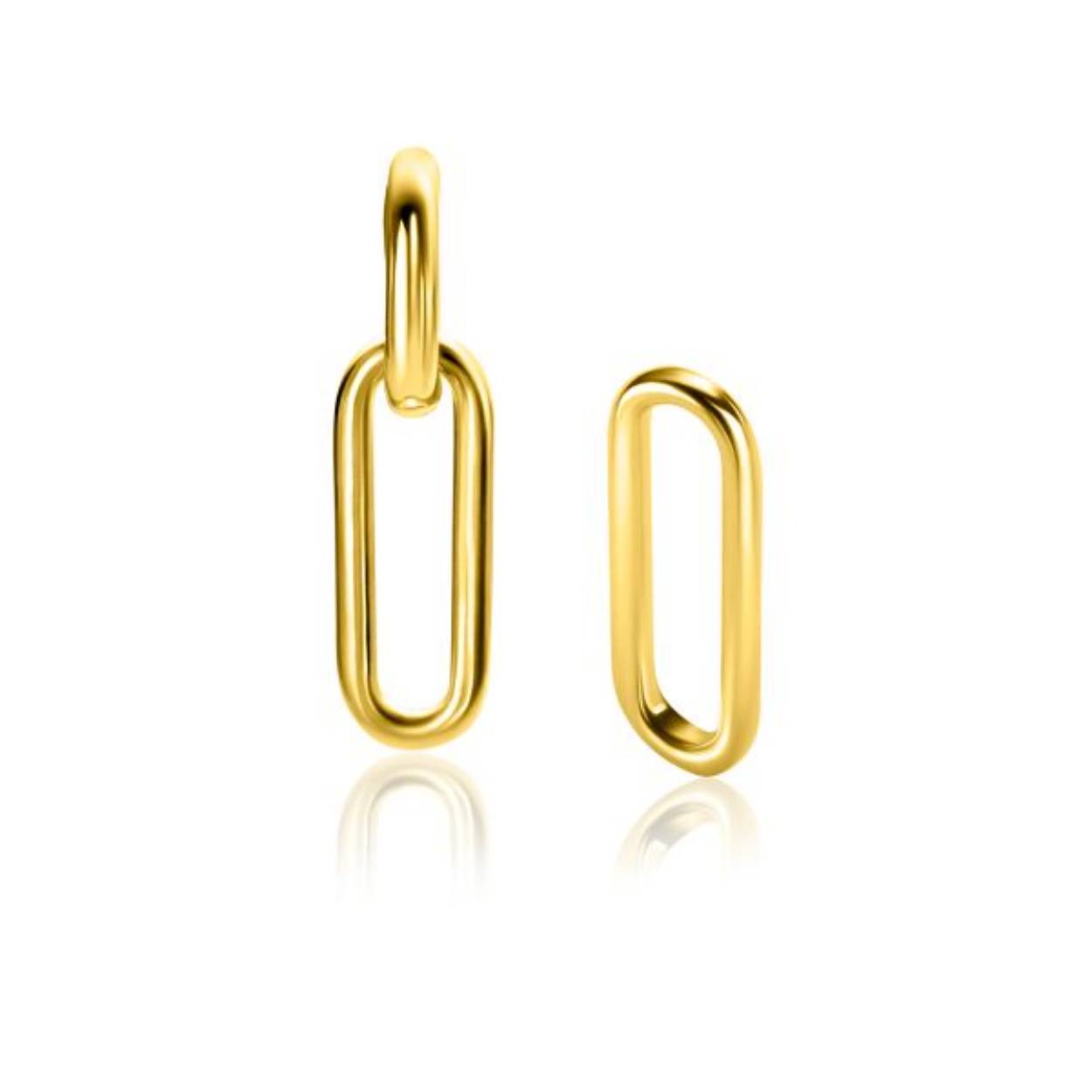 ZINZI gold plated zilveren oorbedels in open ovale vorm glad (20mm). Hang deze oorbedels sierlijk aan je zilveren ZINZI oorringen. De oorringen zijn niet bij de prijs inbegrepen. Vervaardigd van eerste gehalte zilver (925) en extra geelverguld.
