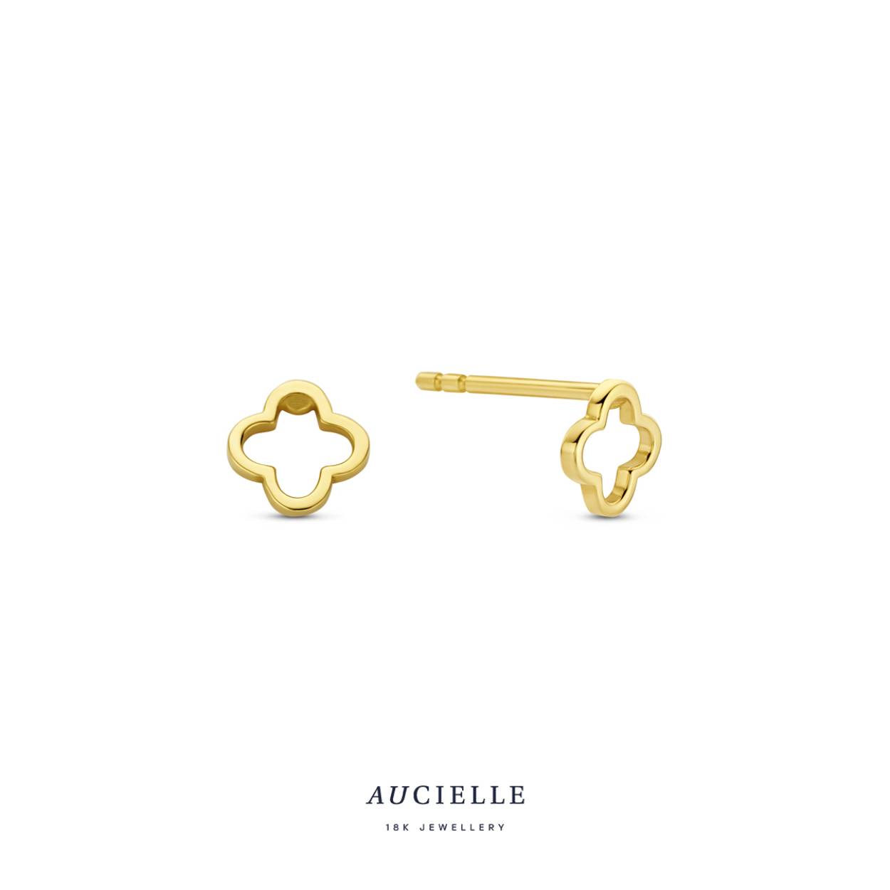 Aucielle oorstekers goud 18k