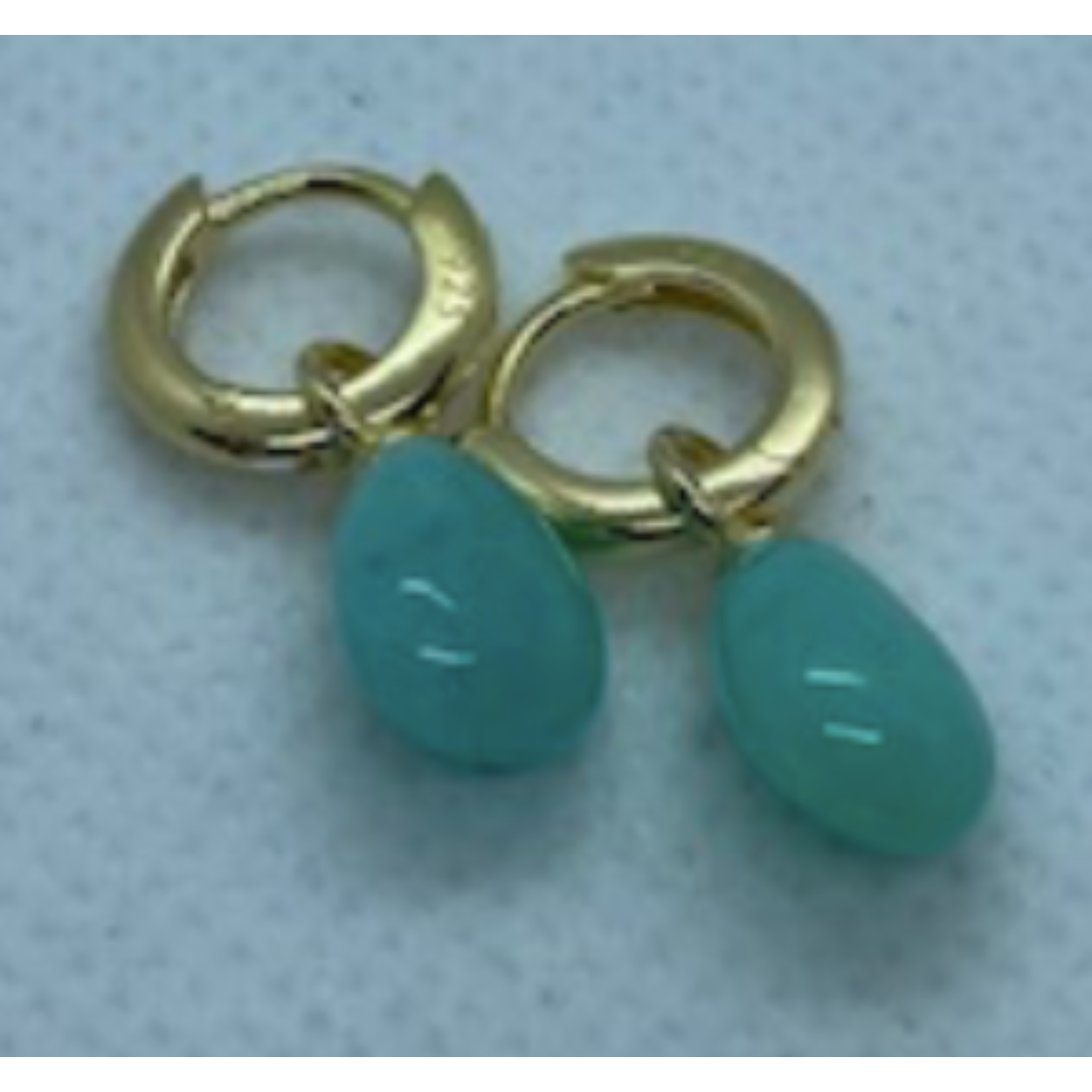 mini oorring amazoniet