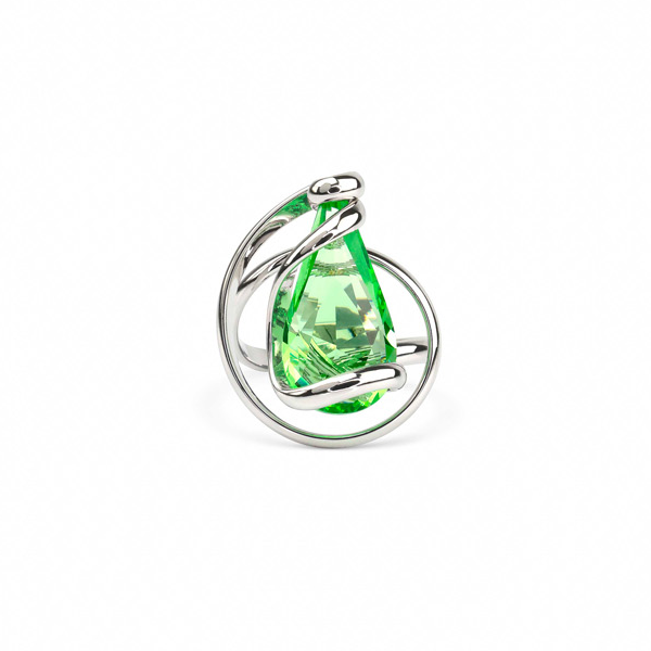 De sieraden van Andrea Marazzini worden ontworpen en handgemaakt in Italië. Dit sieraad is gemaakt van wit gerhodineerd metaal in combinatie met peridot gekleurd kristal van hoge kwaliteit. Het materiaal is hypoallergeen en nikkelvrij. Ieder Andrea Marazzini sieraad is uniek en een schoonheid voor het oog. 

Sieraad type: Ring

Collectie: Aura
Steenkleur: Peridot
Steengrootte: SFL
