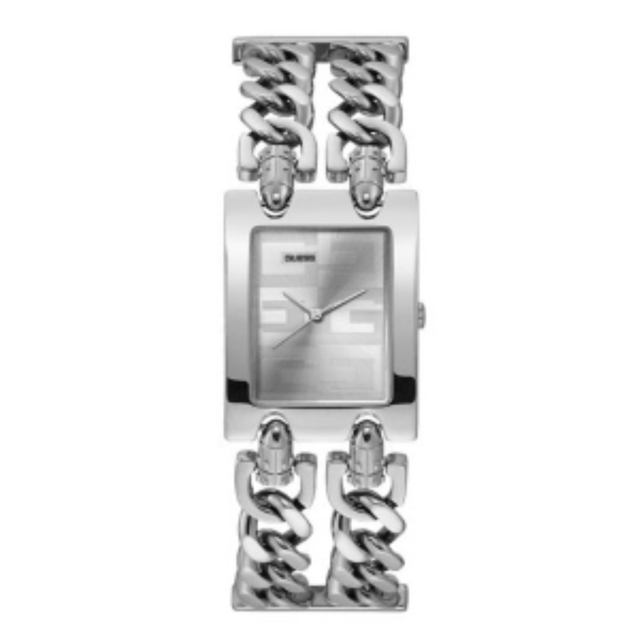 Guess horloge, rechthoek+2x gourmet staal