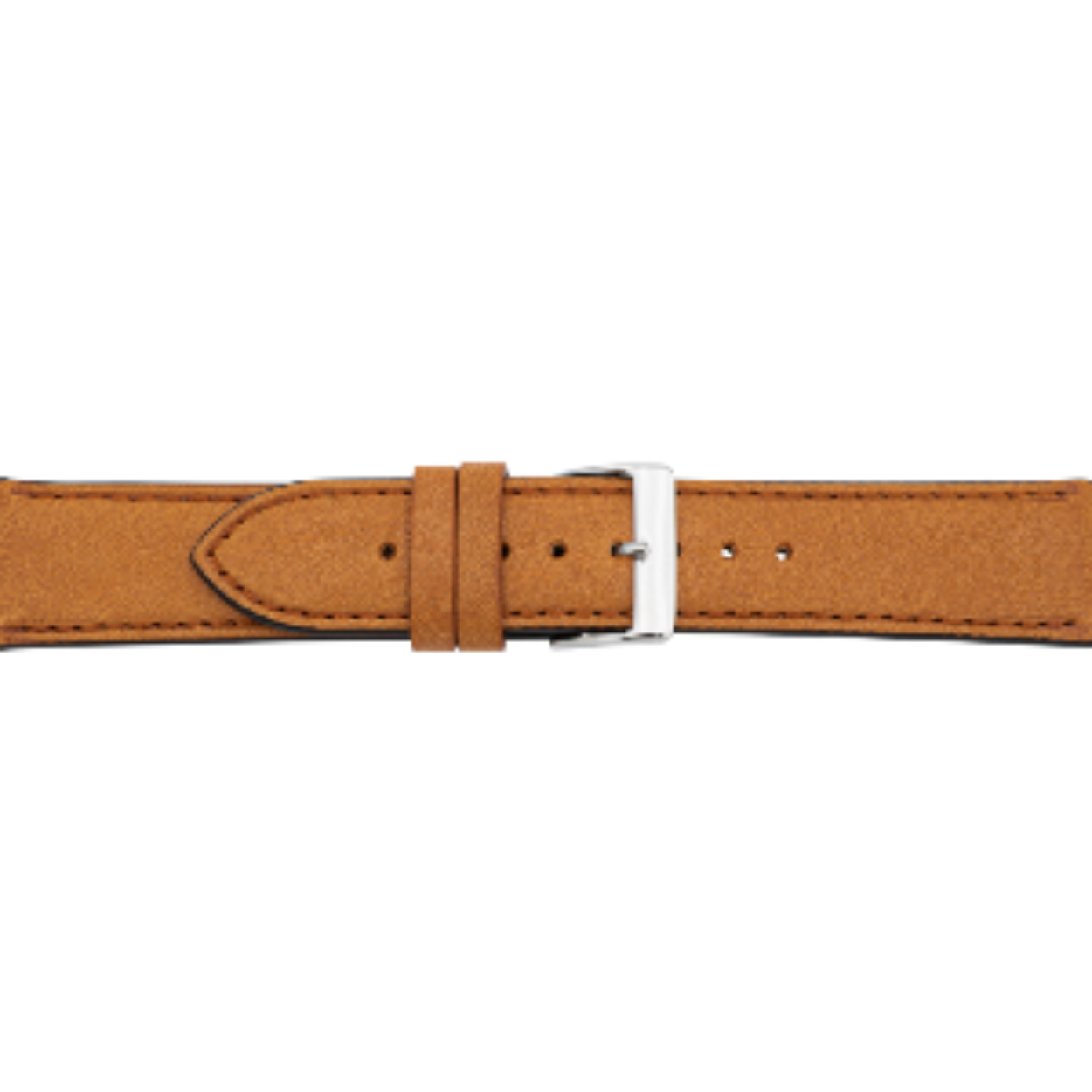 horlogeband cognac Italiaans leder 18mm
