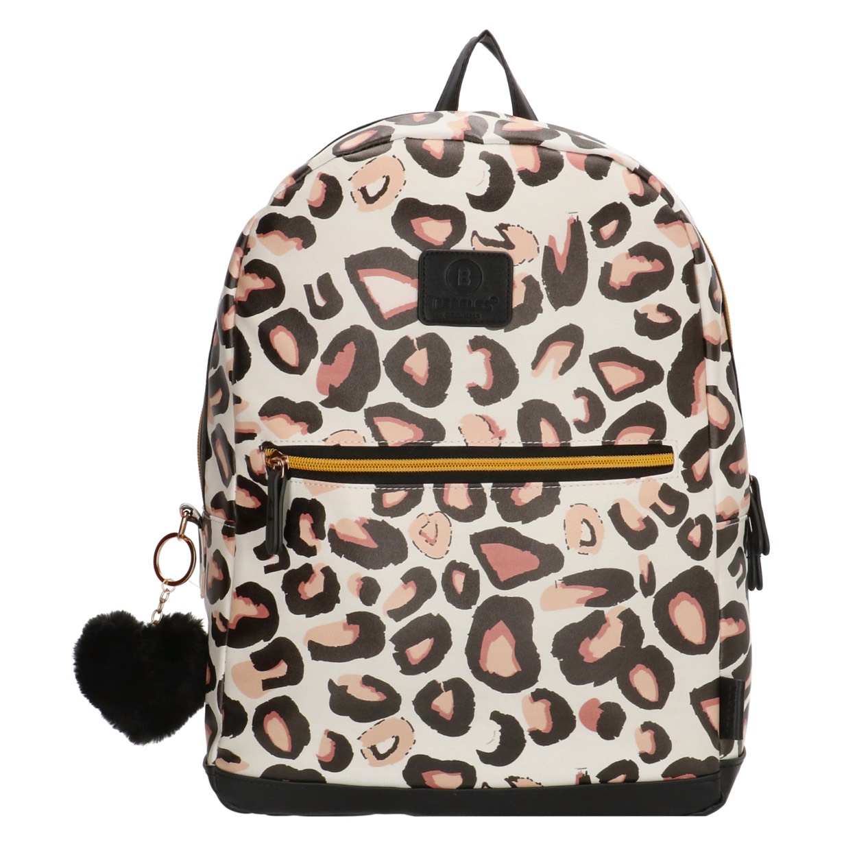 Hippe rugzak voor school of dagje weg.

Afmetingen:
Hoogte 38cm x breed 33cm x diep 11cm