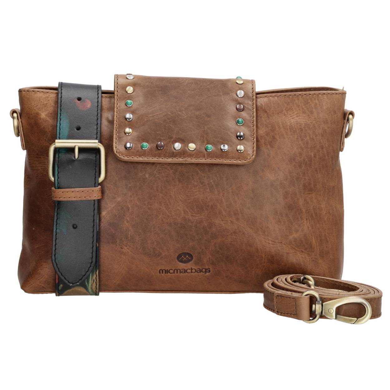 Gegevens
Leukerd gespot! Hoe tof is deze schoudertas uit de Masterpiece collectie van Micmacbags? Het leuke aan deze tas is dat je twee verschillende looks kunt creëren! Dit door de schouderband in de kleur van de tas te verwisselen voor de bredere schouderband met bloemen. In het hoofdvak van de tas kun jij met gemak al je essentials kwijt. Wordt dit jouw nieuwe favoriete topper? 

De Masterpiece collectie van Micmacbags is geïnspireerd op het kunstwerk 'Bloemen en een horloge van de stillevenschilder Abraham Mignon. Met de Masterpiece collectie wordt een stukje kunst aan jou doorgegeven! De tassen en portemonnees zijn gemaakt van onze cow pull up, een sterke leersoort die alleen maar mooier wordt door het te gebruiken.

De eigenschappen van deze schoudertas zijn:

Hoofdvak met ritssluiting
Achtervak met ritssluiting 
Overslag 
Twee ritsvakken
Groot insteekvak 
Twee afneembare en verstelbare schouderbanden 