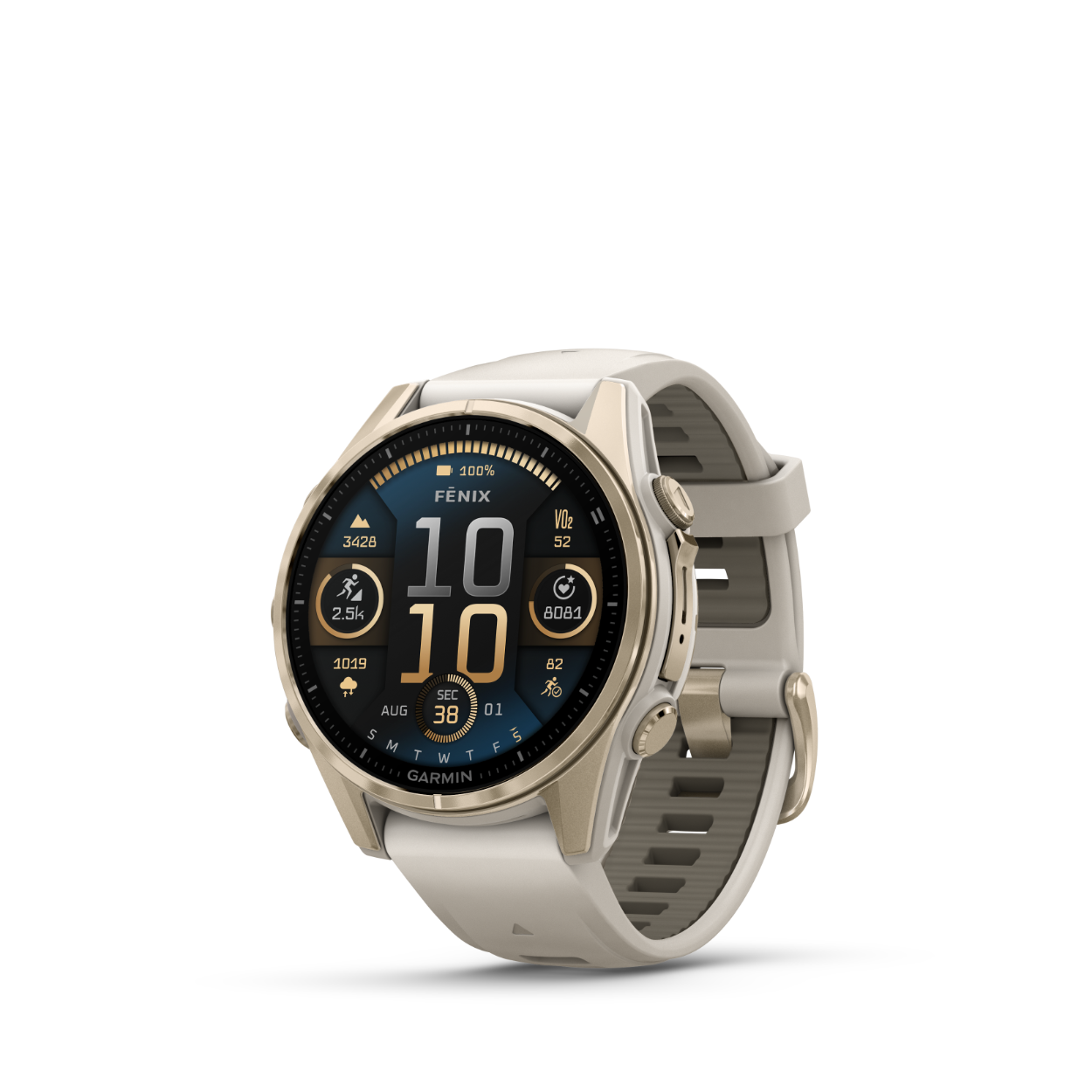 Deze Garmin Smartwatch behoort tot de Fenix 8 collectie.
Referentienummer: 010-02903-11

De smartwatches van Garmin kennen ontelbaar veel functies. Nieuwe functies op de Garmin Fenix 8 zijn onder andere een ingebouwde microfoon en luidspreker, rondritroutes, duikfuncties, Garmin share en een AMOLED beeldscherm. 

Dit Garmin Fenix 8 horloge is nog verder ontwikkeld dan zijn voorganger, de Fenix 7 serie. Het is Garmin gelukt om het horloge nóg verder te ontwikkelen op het gebied van functionaliteiten en design. Door zijn robuuste design met een titanium kast en saffierglas is het horloge niet alleen geschikt voor elke omstandigheid, maar ook als stijlvol horloge!

De Garmin Fenix 8 is voorzien van de vernieuwde 5e generatie hartslagmeting voor aanzienlijk betere metingen, zelfs onder water. Ook is de levensduur van de batterij is verbeterd tot wel 10 dagen batterijduur.
