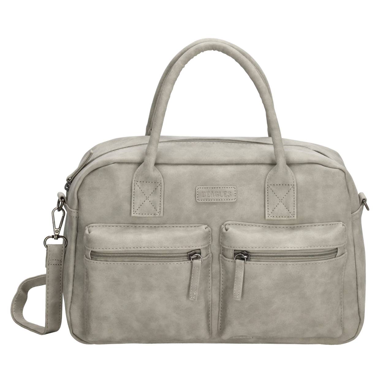 Een mooie handtas is toch iets wat elke vrouw in haar tassencollectie zou moeten hebben! Deze handtas uit de Arjonilla collectie van Beagles is praktisch, mooi en niet te gek! De tas heeft twee voorvakken met ritssluiting, een hoofdvak met ritssluiting én een achtervak met ritssluiting. Genoeg plek om je spullen geordend een plekje te geven. De schouderband van de tas is afneembaar en verstelbaar, zo draag je de tas helemaal hoe jij maar wilt! De tas is verkrijgbaar in veel verschillende kleuren, voor welke kleur ga jij? 

De eigenschappen van deze handtas zijn: 

Voorvakken met ritssluiting 
Hoofdvak met ritssluiting 
Achtervak met ritssluiting 
Afneembare en verstelbare schouderband 
Dubbel handvat 