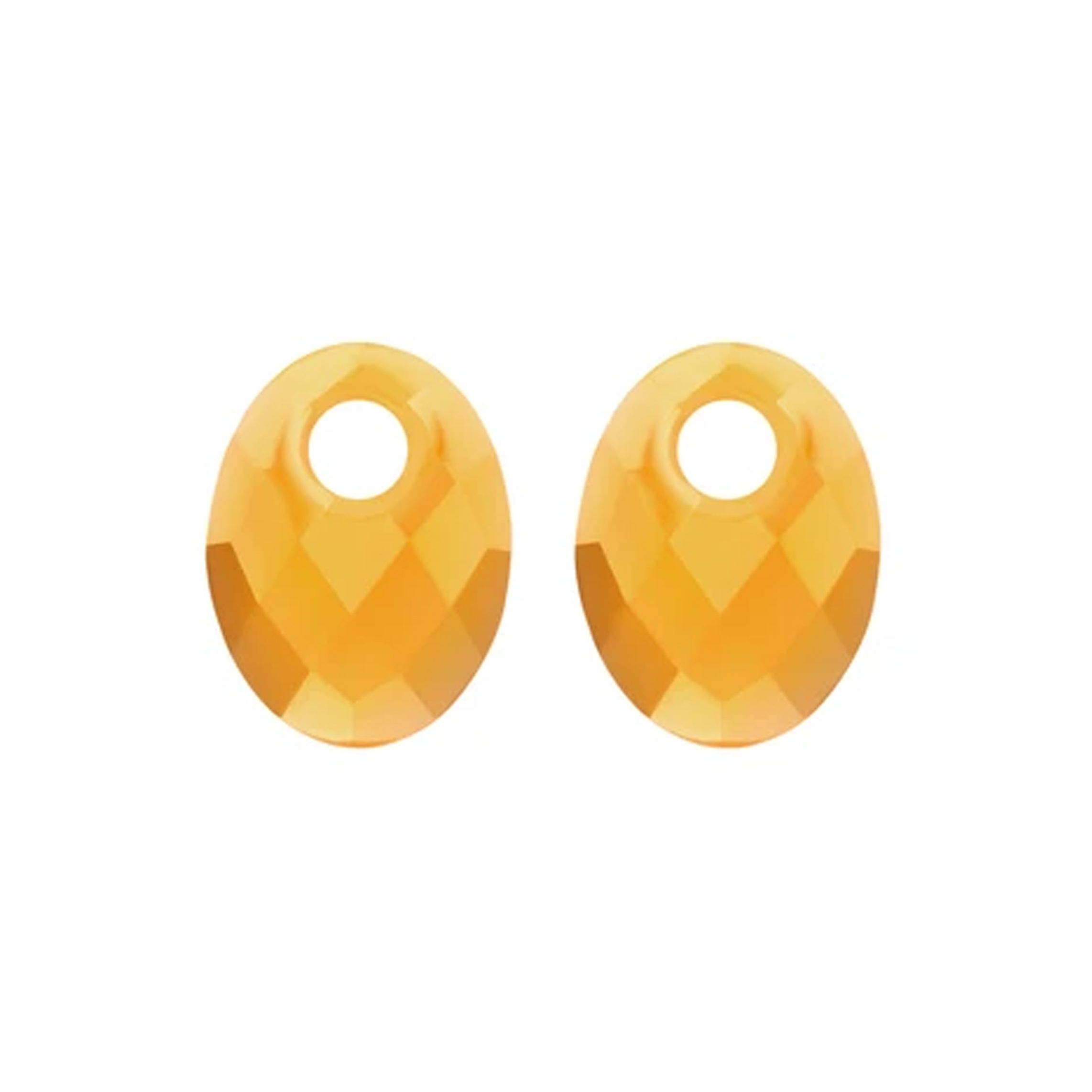 Blush oorbedels, citrien S