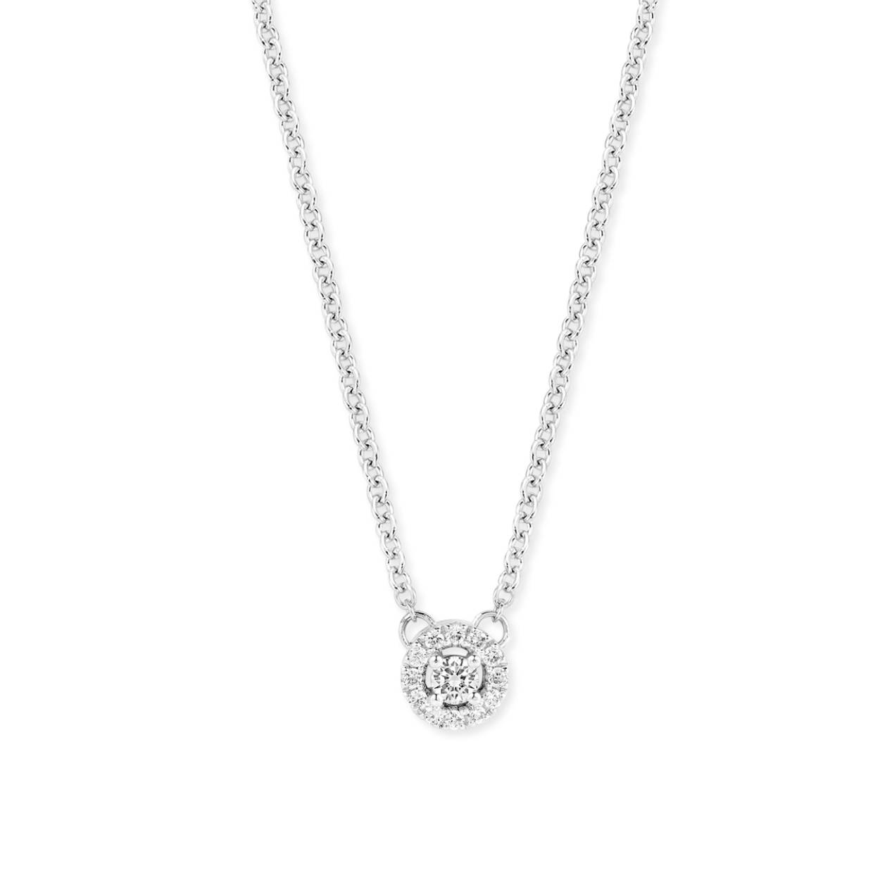 Witgouden ketting 18KT.