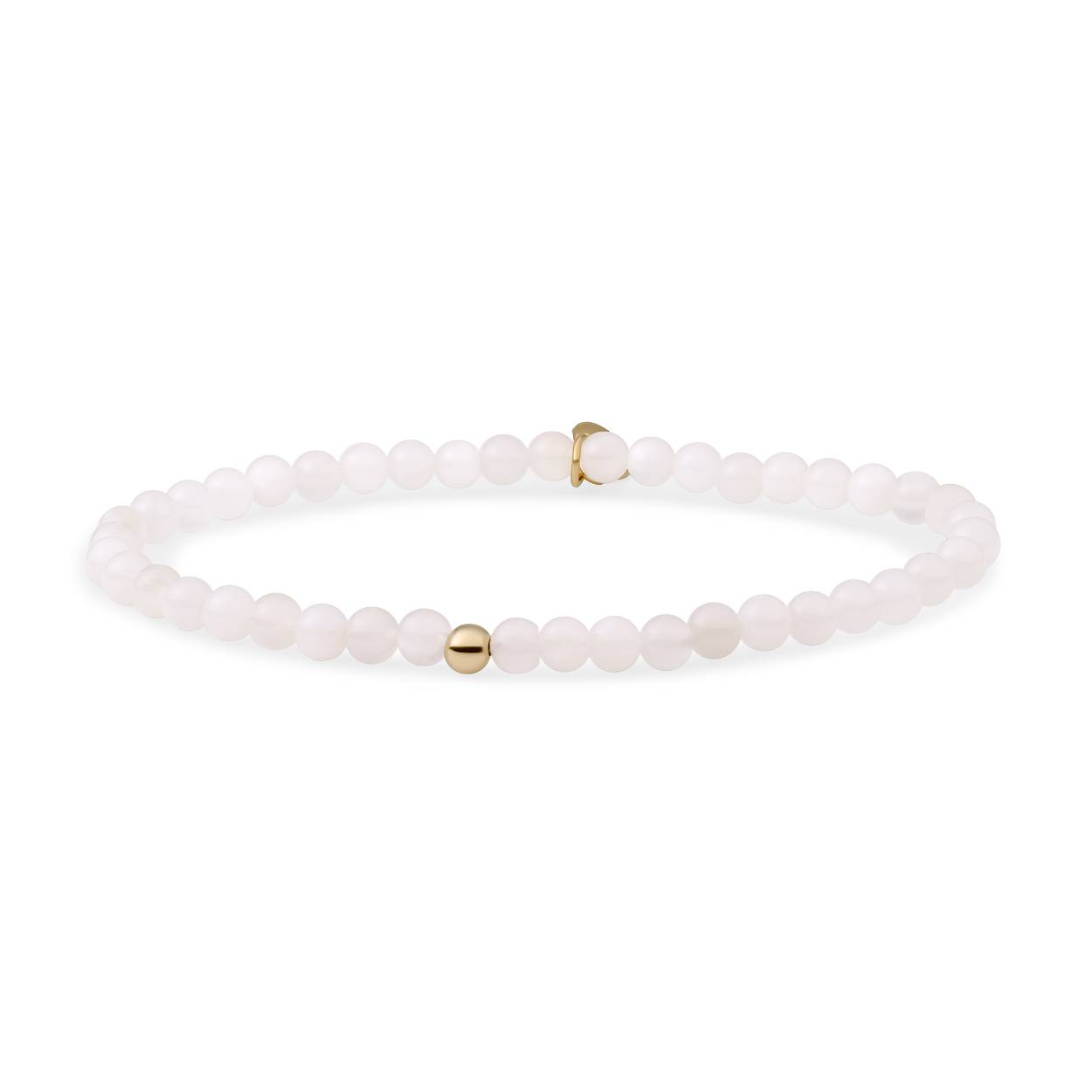 Sparkling Jewels armband Moonstone Saturn Small zilver verguld