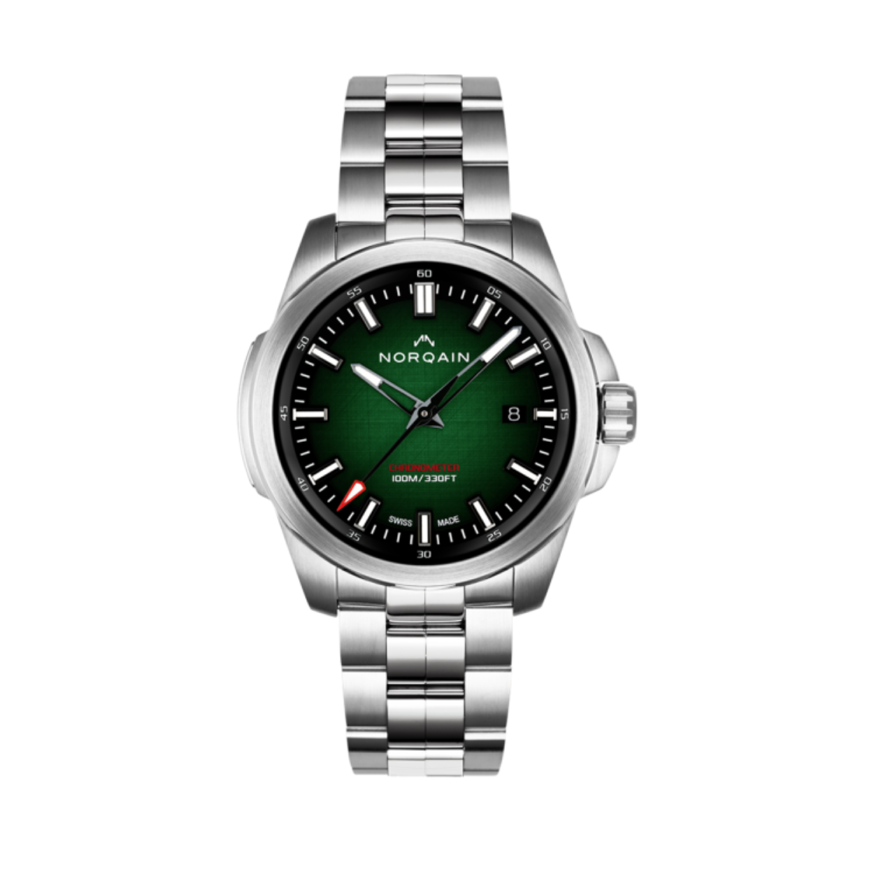 Elk Norqain horloge uitgerust met ETA of Sellita uurwerken wordt geleverd met een internationale fabrieksgarantie van twee jaar. Door lid te worden van de Norqainer club, kan deze garantie worden verlengd tot drie jaar.