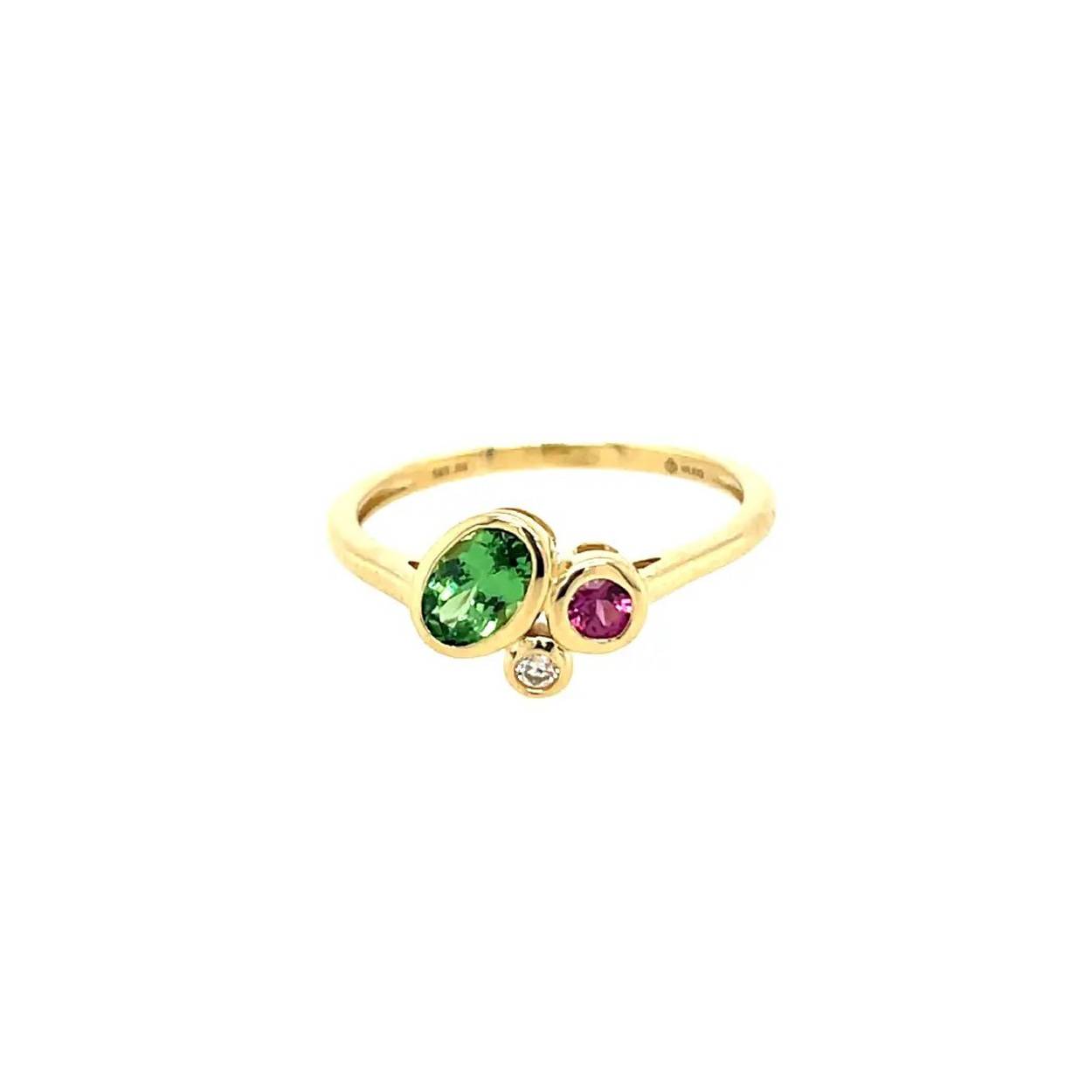 Ring GG kleursteen/briljant