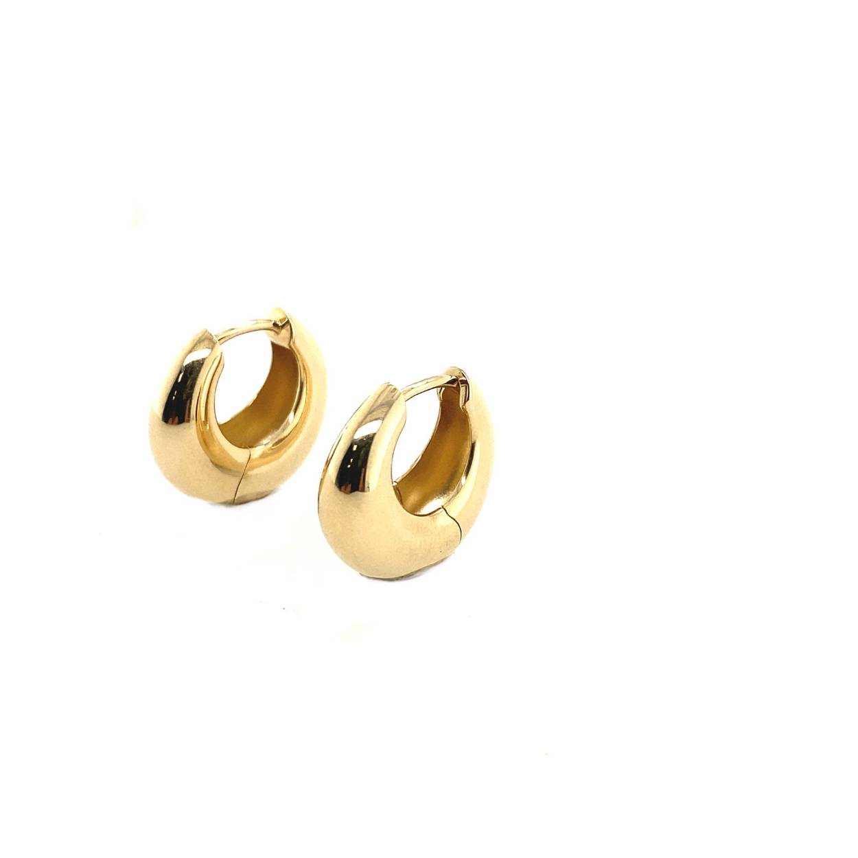 geel gouden creolen O1496 geel