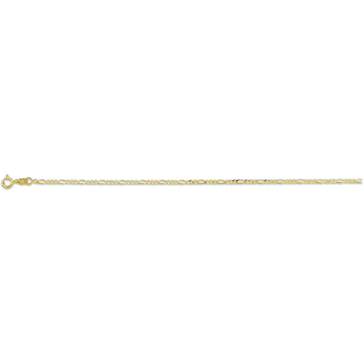 14K enkelbandje figaro
