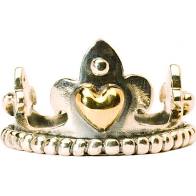 Ring met gouden kroon