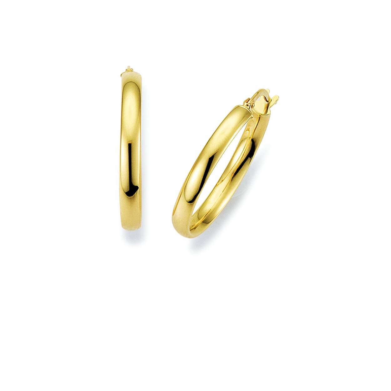  Gouden oorringen 22 x 2.9 mm