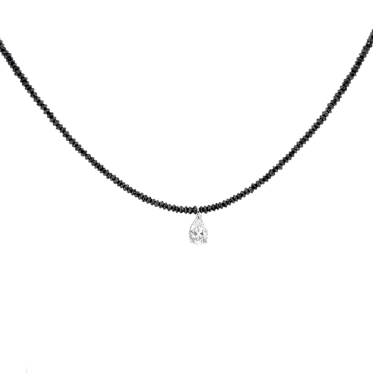 Diamant collier - peer solitair