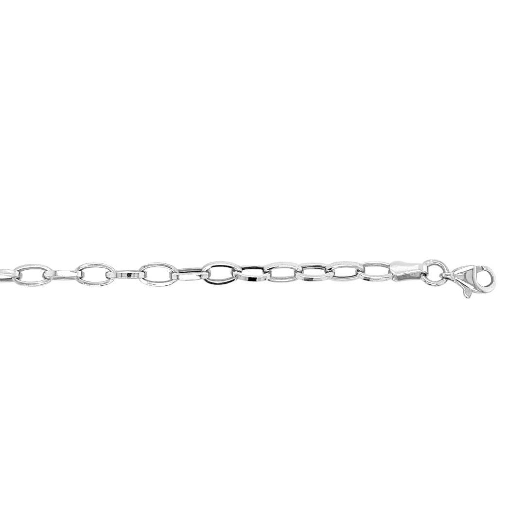 Deze 14-karaats witgouden bedelarmband heeft een fijne uitstraling. Deze armband is geschikt om bedels aan te hangen, maar ook zonder bedels er aan staat deze armband ontzettend mooi.