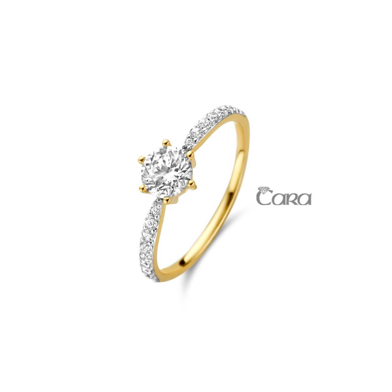 Cara ring goud zirconia
