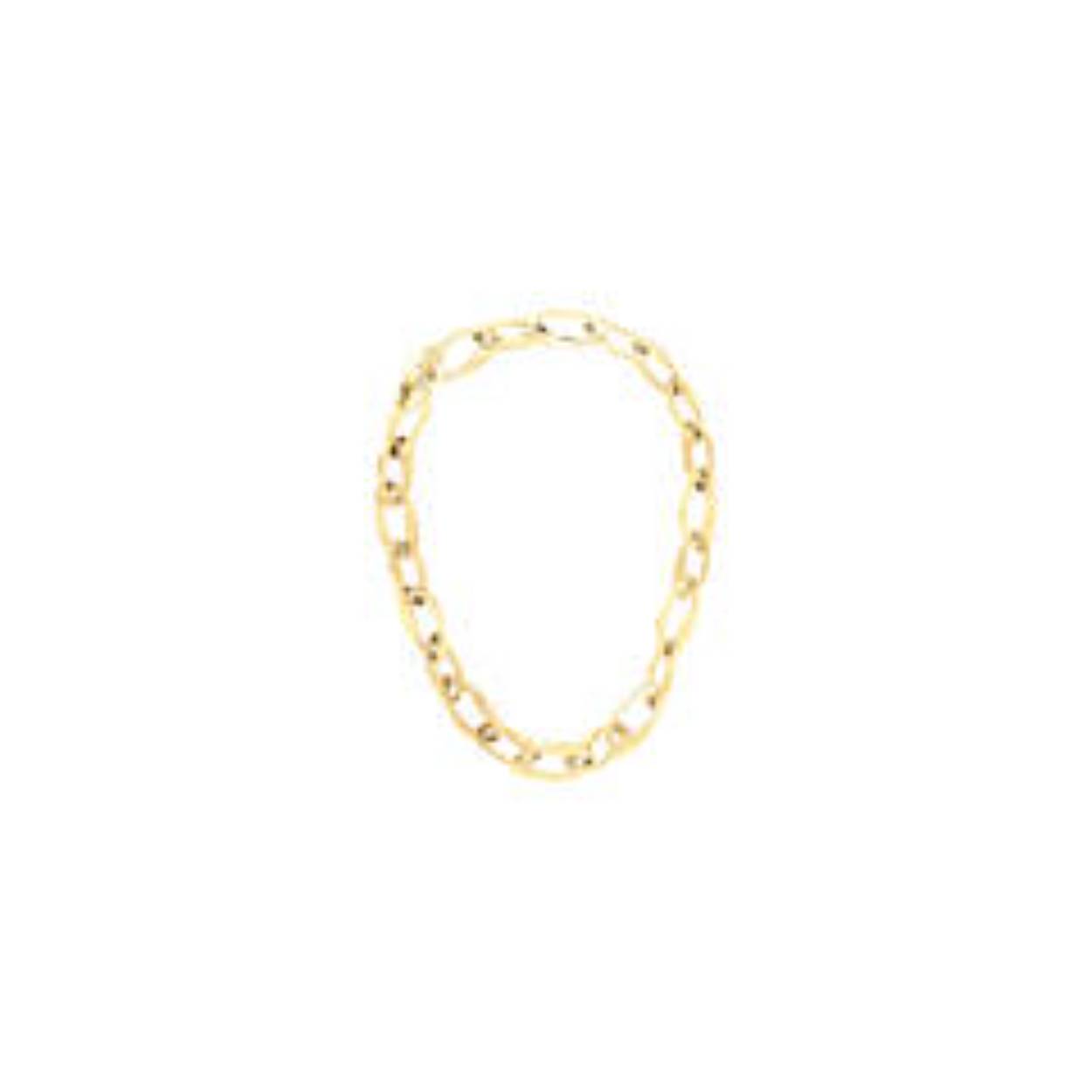 Calvin Klein collier | goudkleurig | grove schakels | zirconia
50 cm 