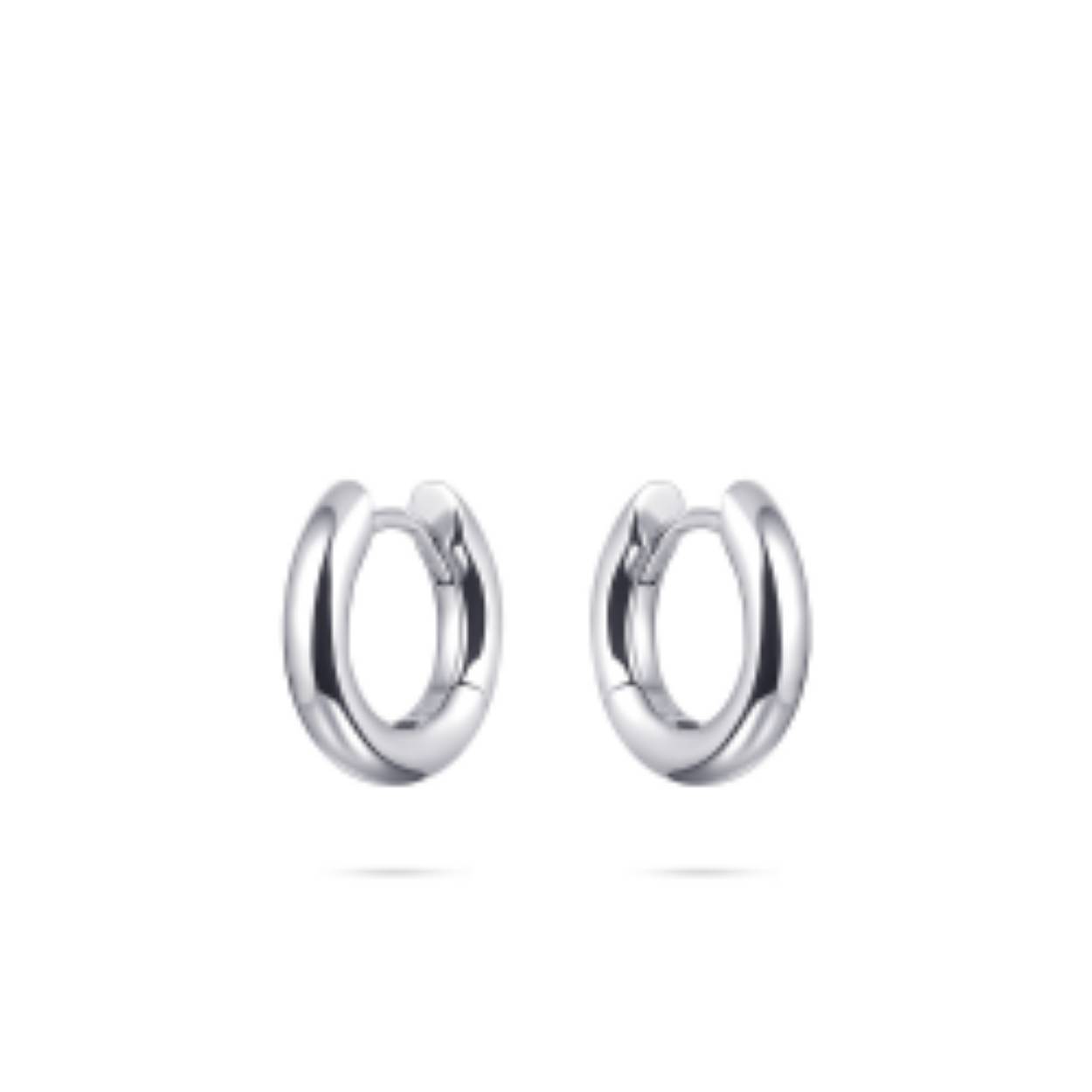 zilveren oorringen 3mm dik met een diameter van 15mm