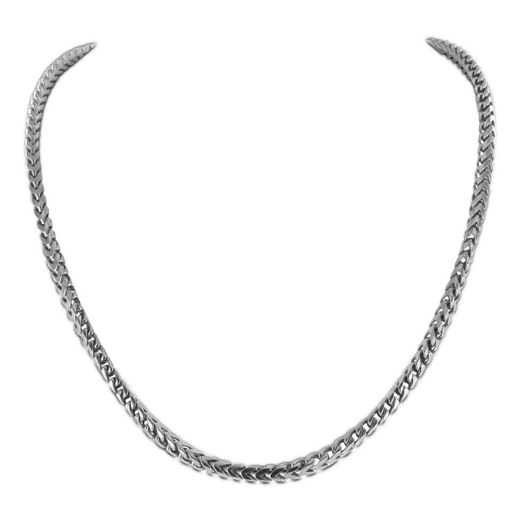 Stalen schakelcollier Vossenstaart 42-45 cm