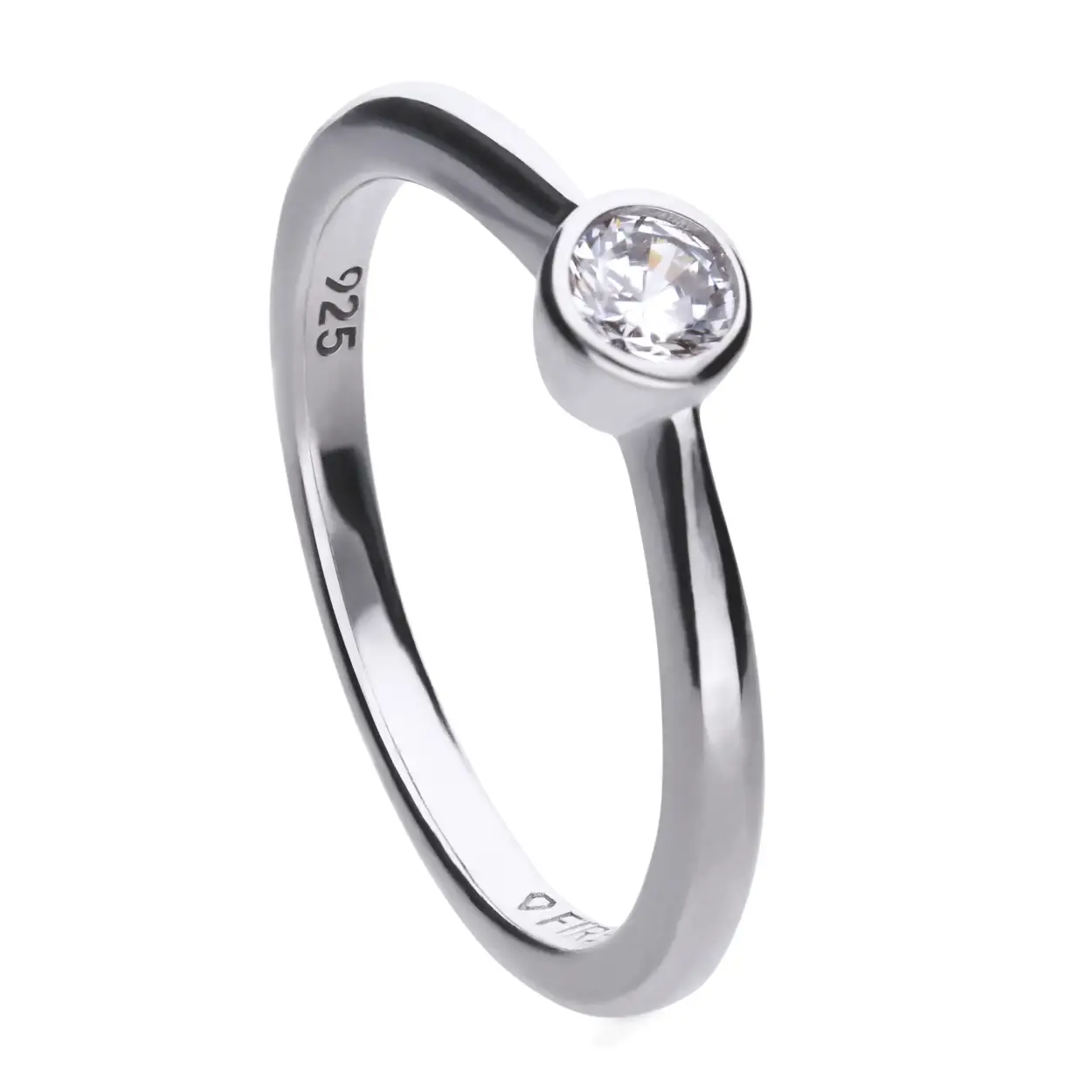 zilveren ring Diamonfire met zirkonia.
Zirkonia 25ct. 
