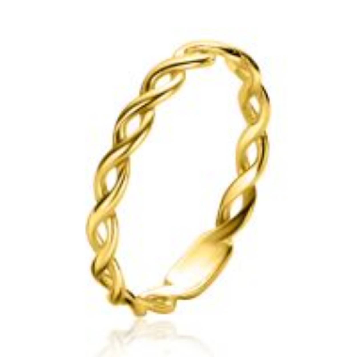ZINZI Gold 14 karaat gouden ring Infinity van 2,5mm breed. Mooi om te combineren met andere ZINZI Gold ringen. Vervaardigd van geheel 14 karaat gou