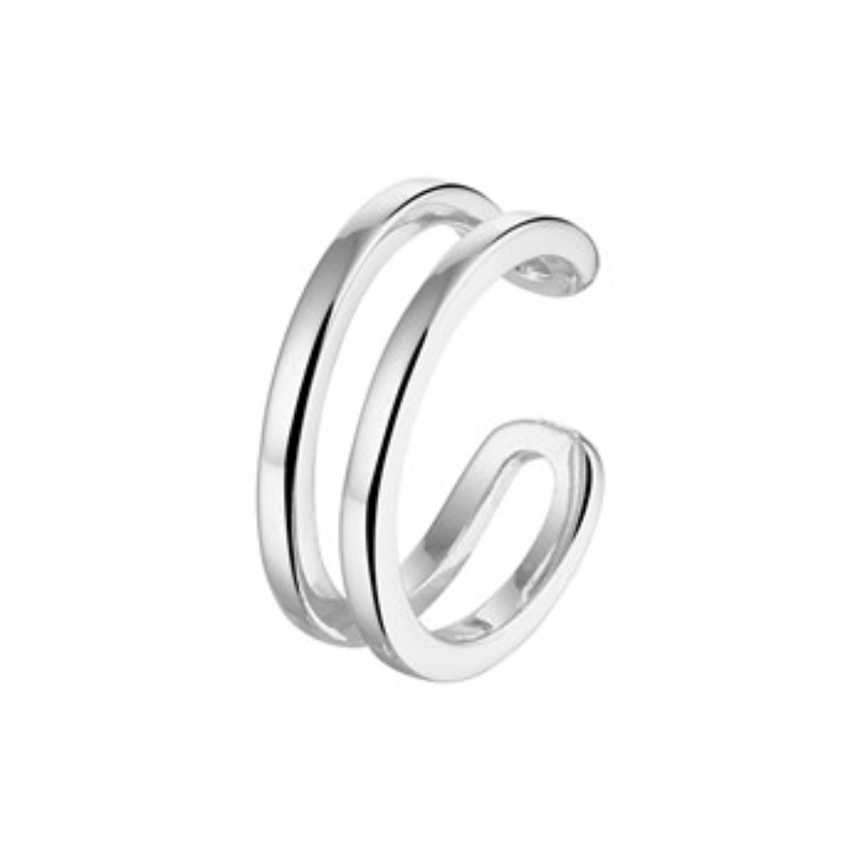 zilveren earcuff