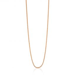 ZINZI zilveren palmier ketting verguld. 
