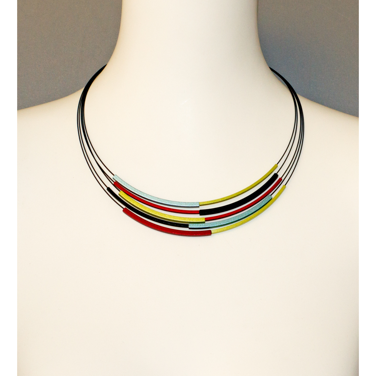 Step by Step Collier Aluminium/Staal - Multicolor 600605