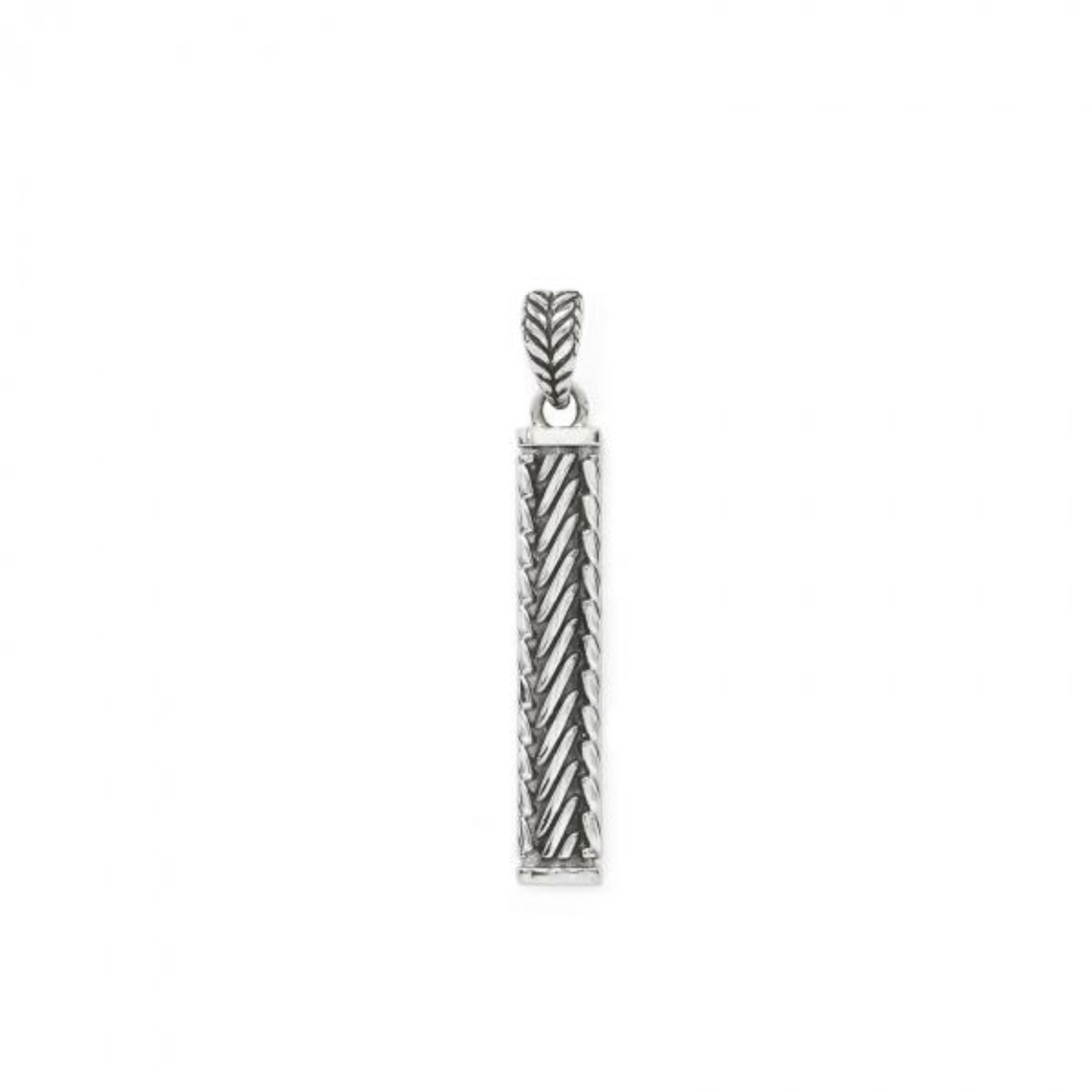 Silk pendant silver