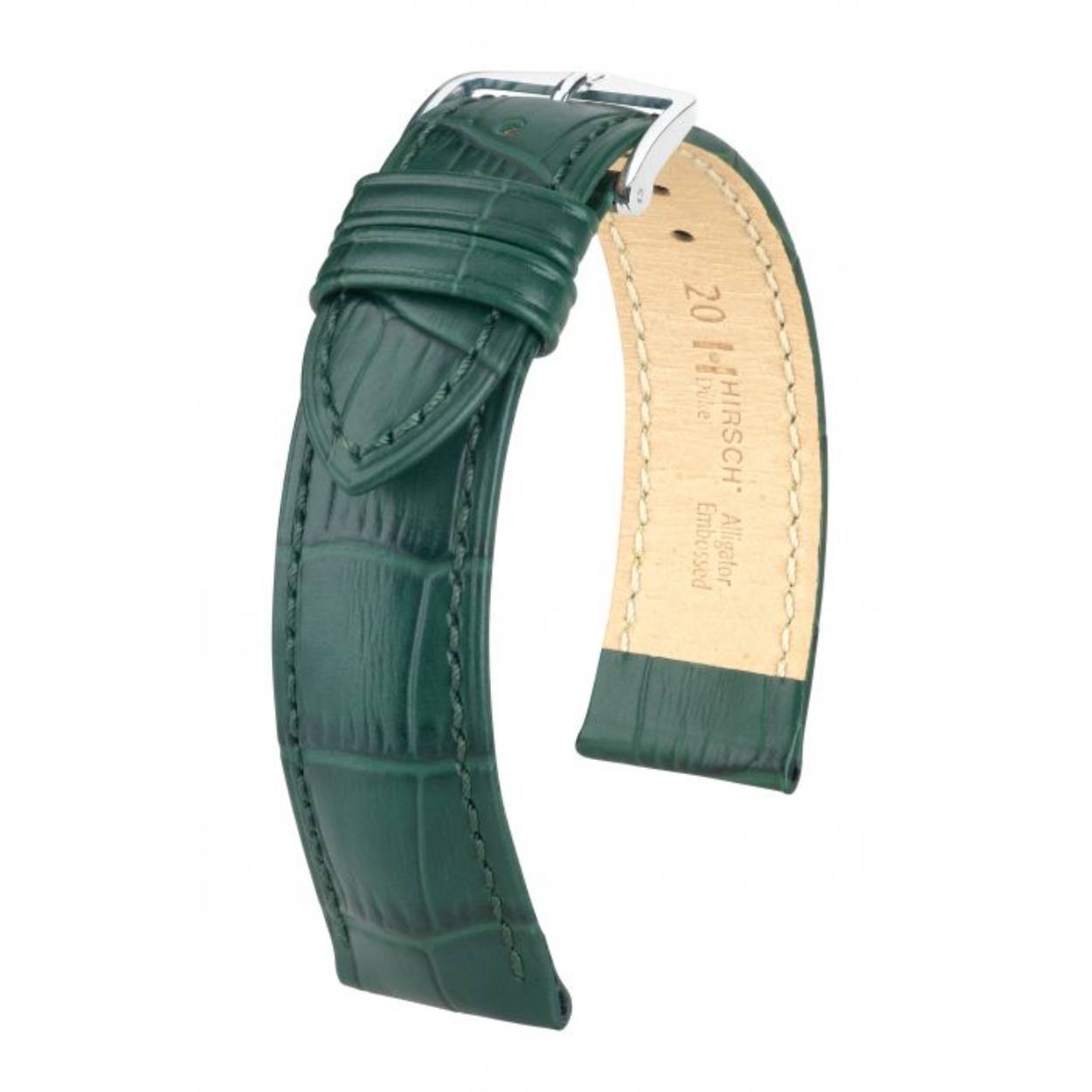 Onopvallend en toch buitengewoon: dat is DUKE, een lederen armband gemaakt van het fijnste Italiaanse kalfsleder. Dankzij de speciale afwerking met krokodillennerf heeft hij een unieke visuele impact. Andere bijzondere kenmerken zijn de halfmatte afwerking, de fijne ton sur ton doorgestikte naad en de opvallende reliëflijn op de armband en de bevestigingsringen.

De harmonieuze bekroning en het HIRSCH Softglove voeringleder zijn een garantie voor een uitstekend draagcomfort. Natuurlijk voegt de mooi gevormde gesp, gemaakt in de HIRSCH traditie, een speciale harmonieuze touch toe aan het totale effect. Kies uit een groot kleurenpalet de armband die bij uw stijl past.