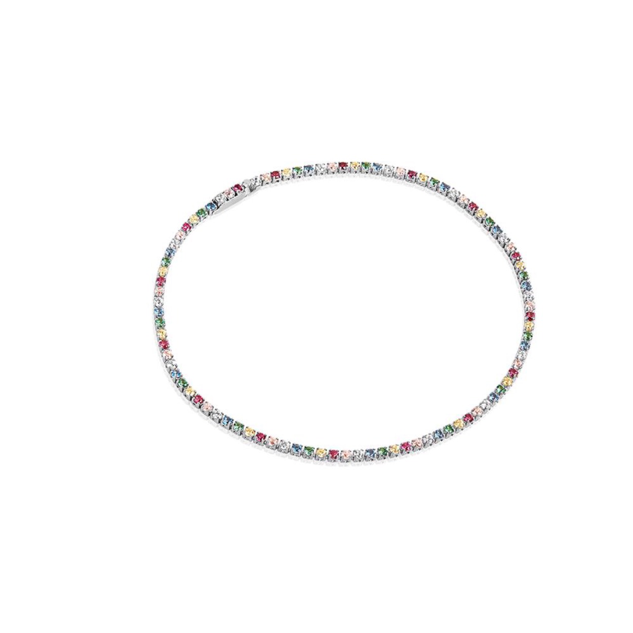 Deze armband is van het merk Sif Jakobs. De kleur van het sieraad is zilver. Dit sieraad bevat de edelsteen: zirconia. De kleur van deze edelsteen is: multi.