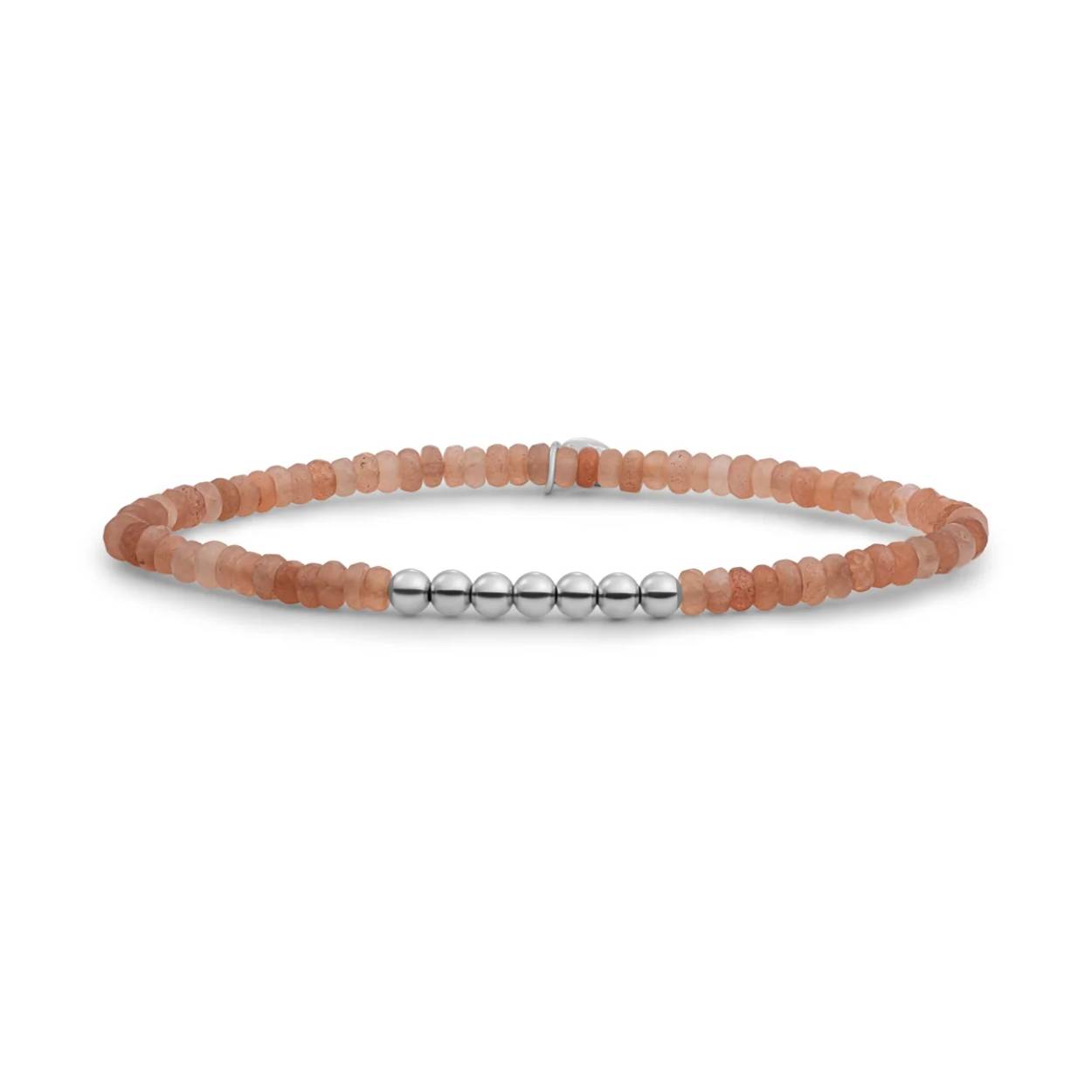 BRACELET SUNSTONE 3MM REVERSE EDGE MIX