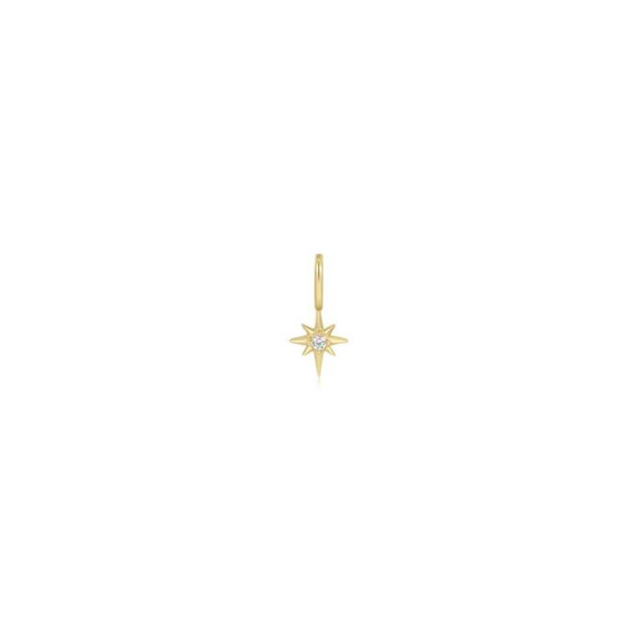 De bedel is gold plated, de kern is sterling zilver en het is afgedekt met een laat 14kt goud. Verder zit er in de ster een prachtige zirkonia.